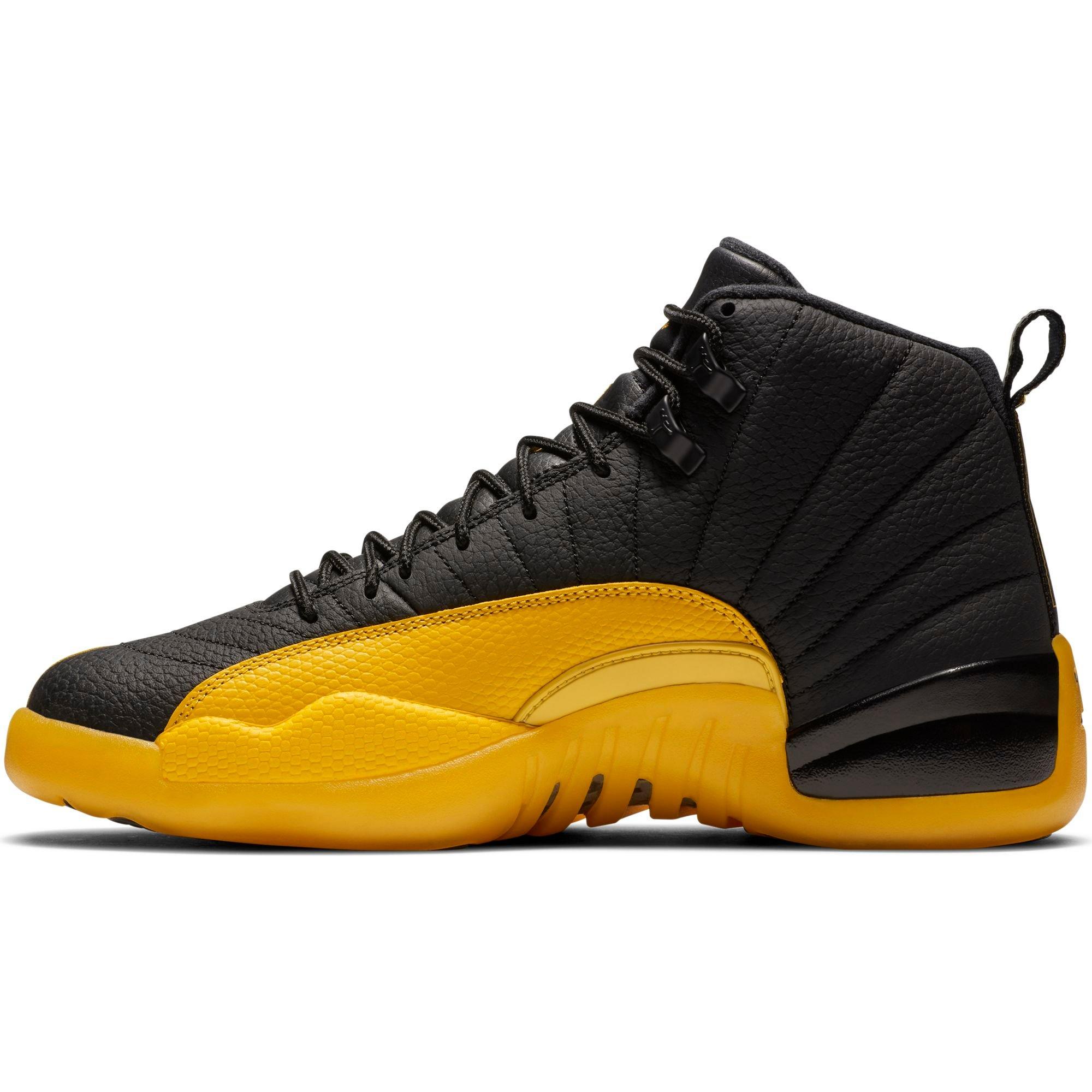 black and yellow 12s hibbett sports