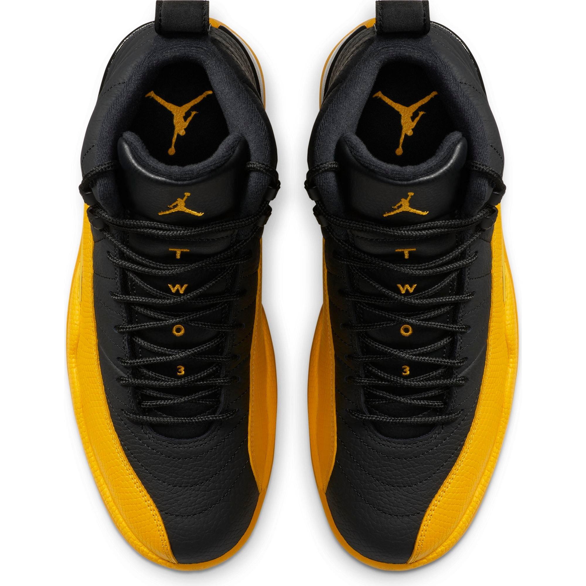 black and yellow 12s hibbett sports