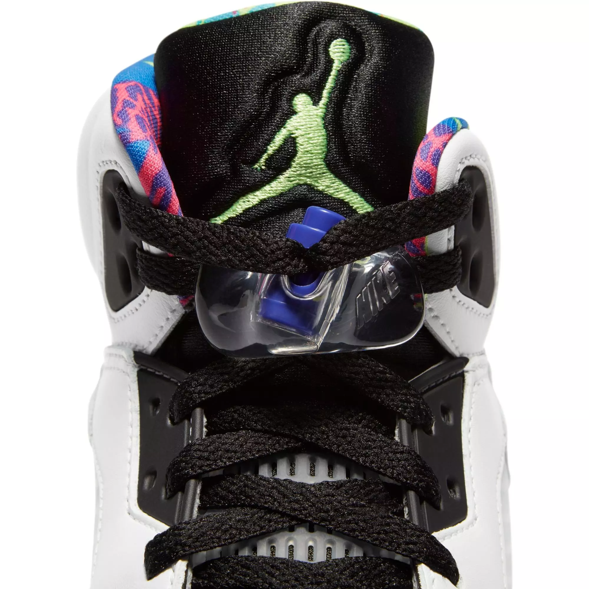 Jordan 5 Retro "White/Ghost Green/Court Purple" Men's Shoe - GREY/BLACK/TURQUOISE