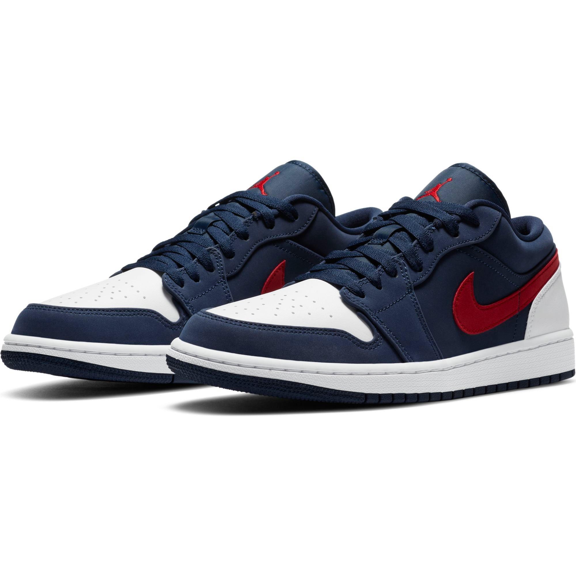 Jordan 1 Low Se Midnight Navy University Red White Men S Shoe Hibbett City Gear