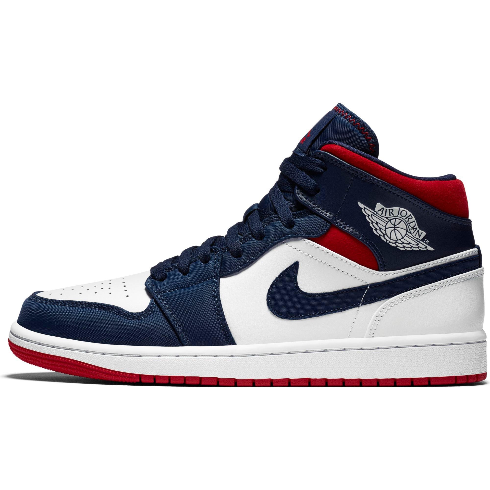 Red and cheap navy blue jordans