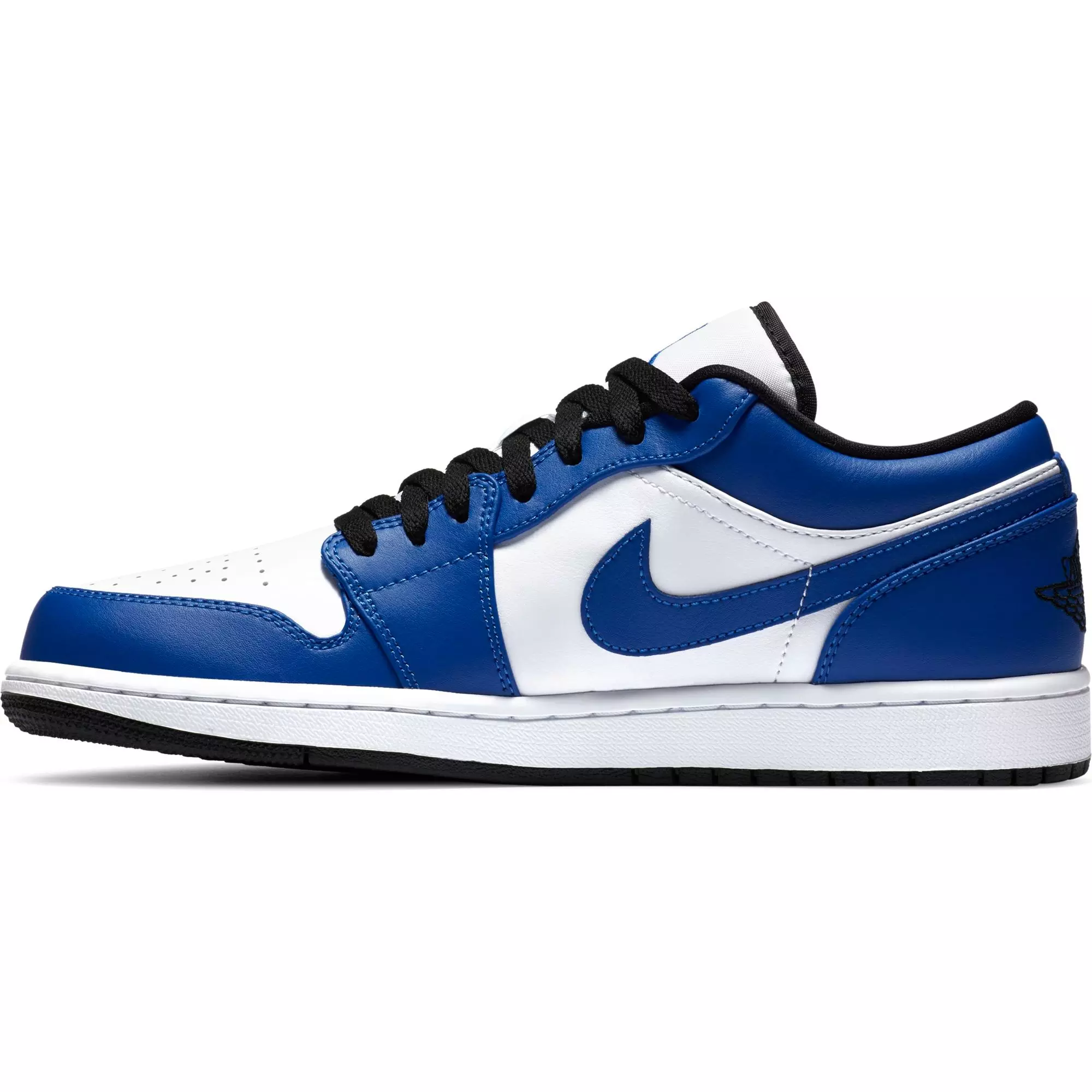 Jordan 1 Low "White/Hyper Royal/Black" Men's Shoe - ROYAL/BLACK