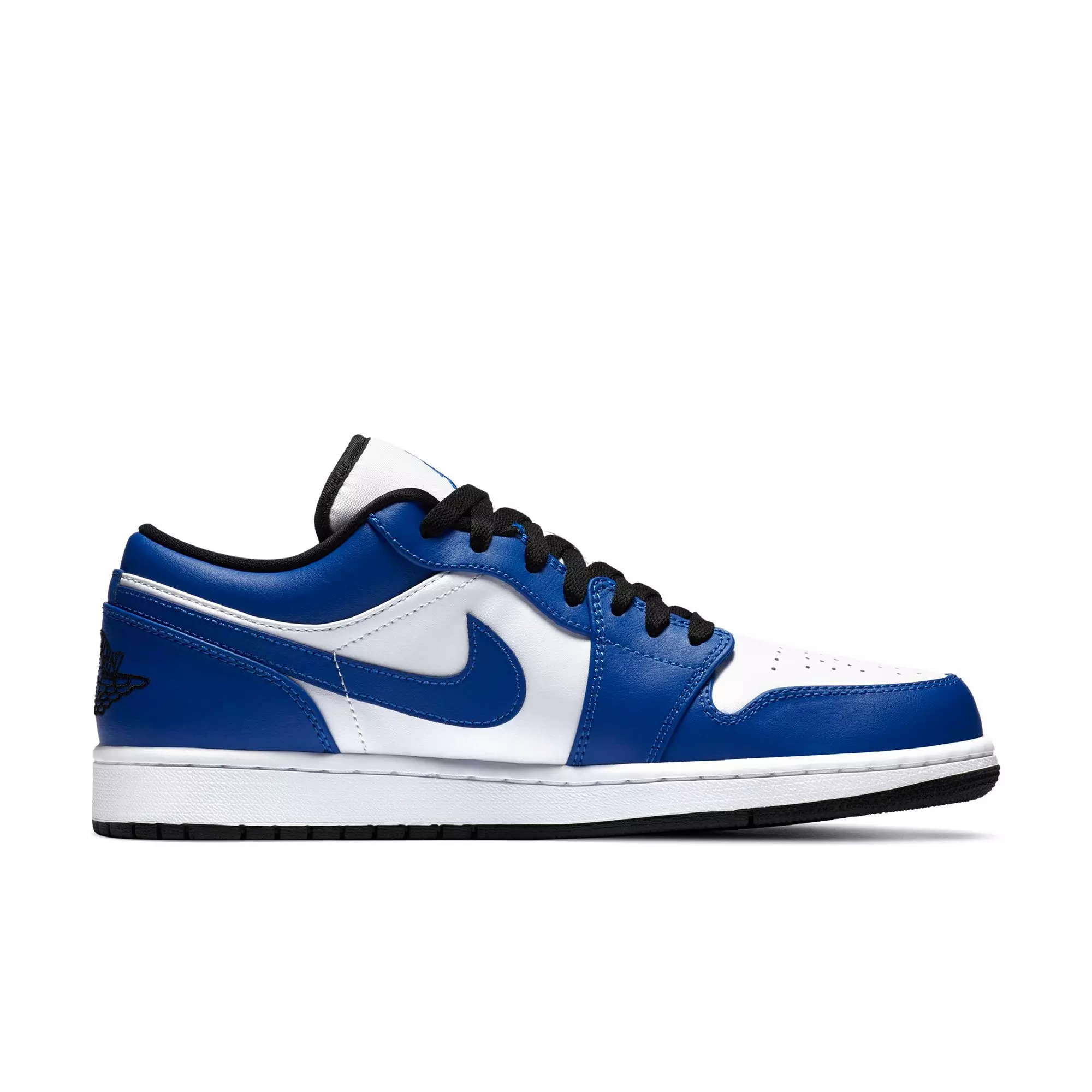 Jordan 1 Low "White/Hyper Royal/Black" Men's Shoe - ROYAL/BLACK
