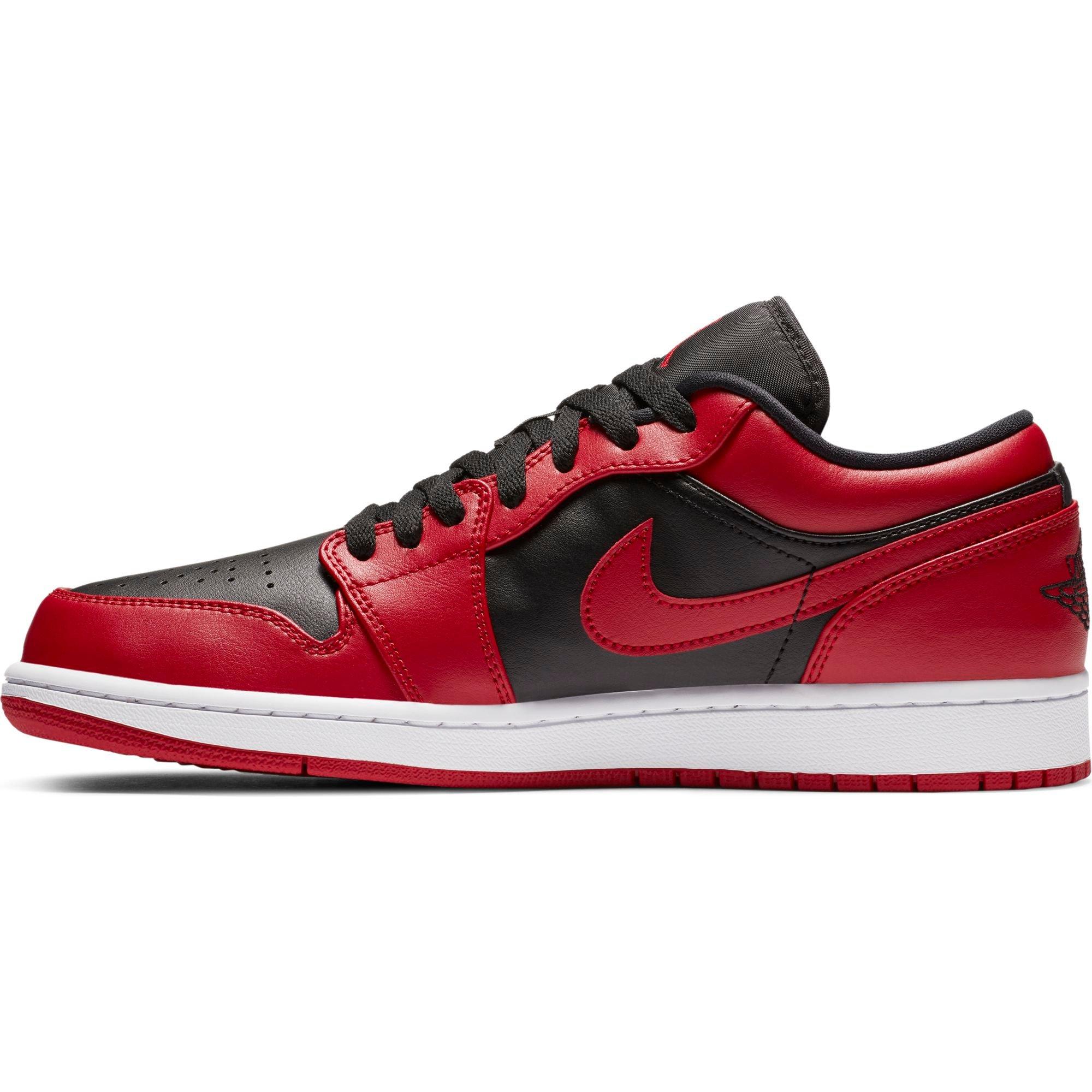 air jordan 1 low gym red black white