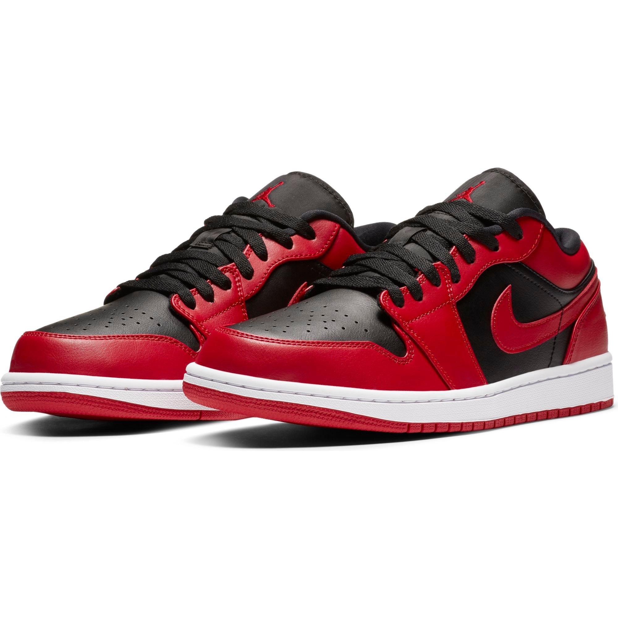 Jordan 1 Low Gym Red Black White Men S Shoe Hibbett City Gear