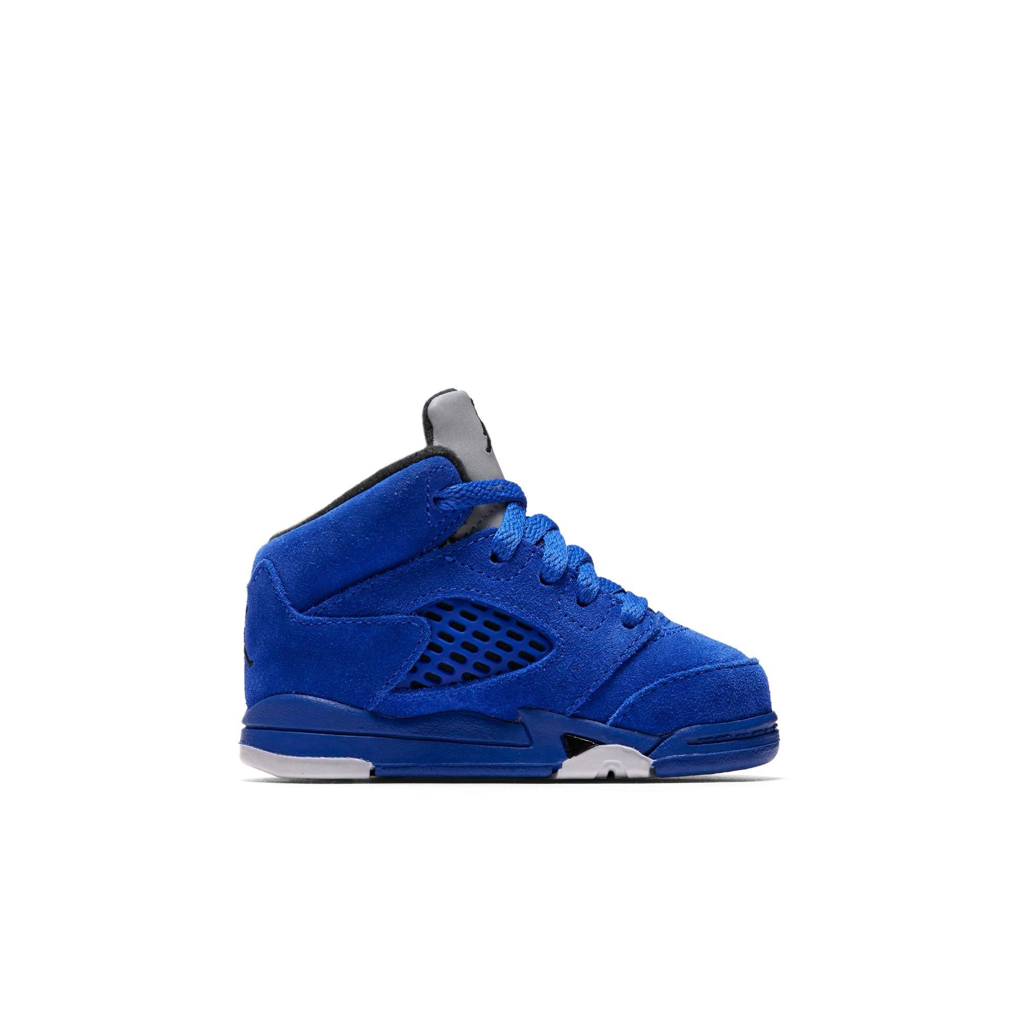 Jordan Retro 5 Blue Suede Toddler Kids Shoe Hibbett City Gear