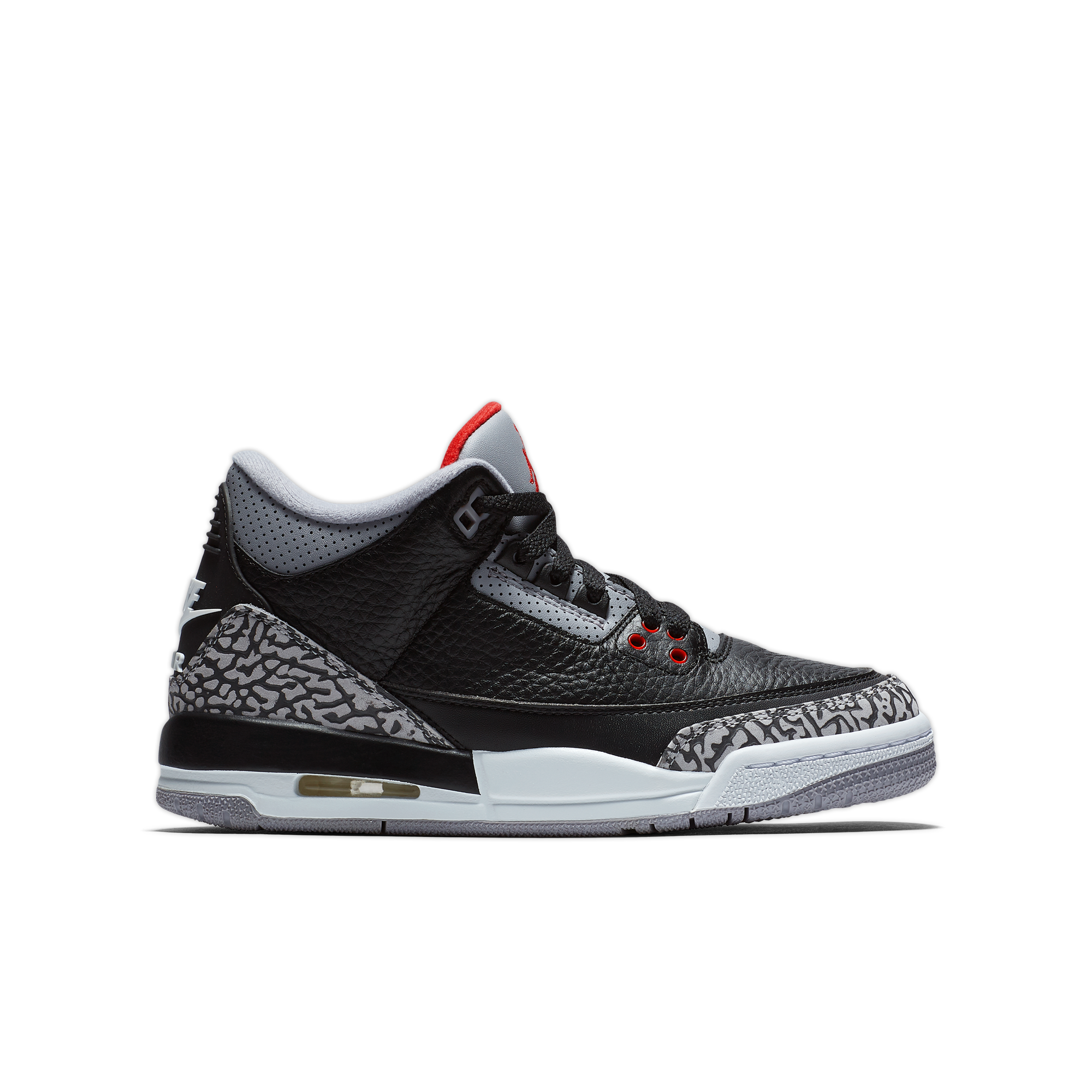 jordan 3 black cement gs