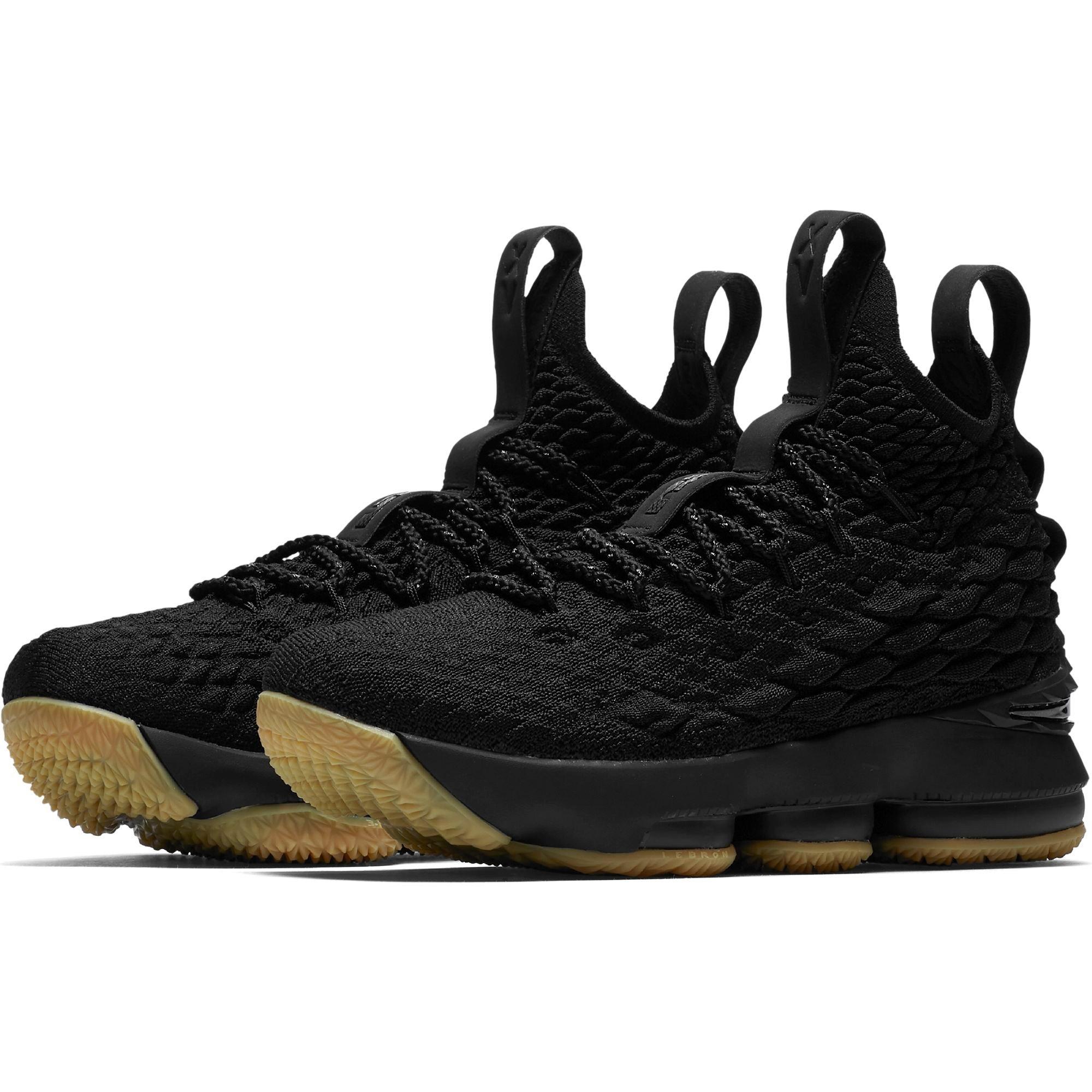 lebron 15 gs black gum