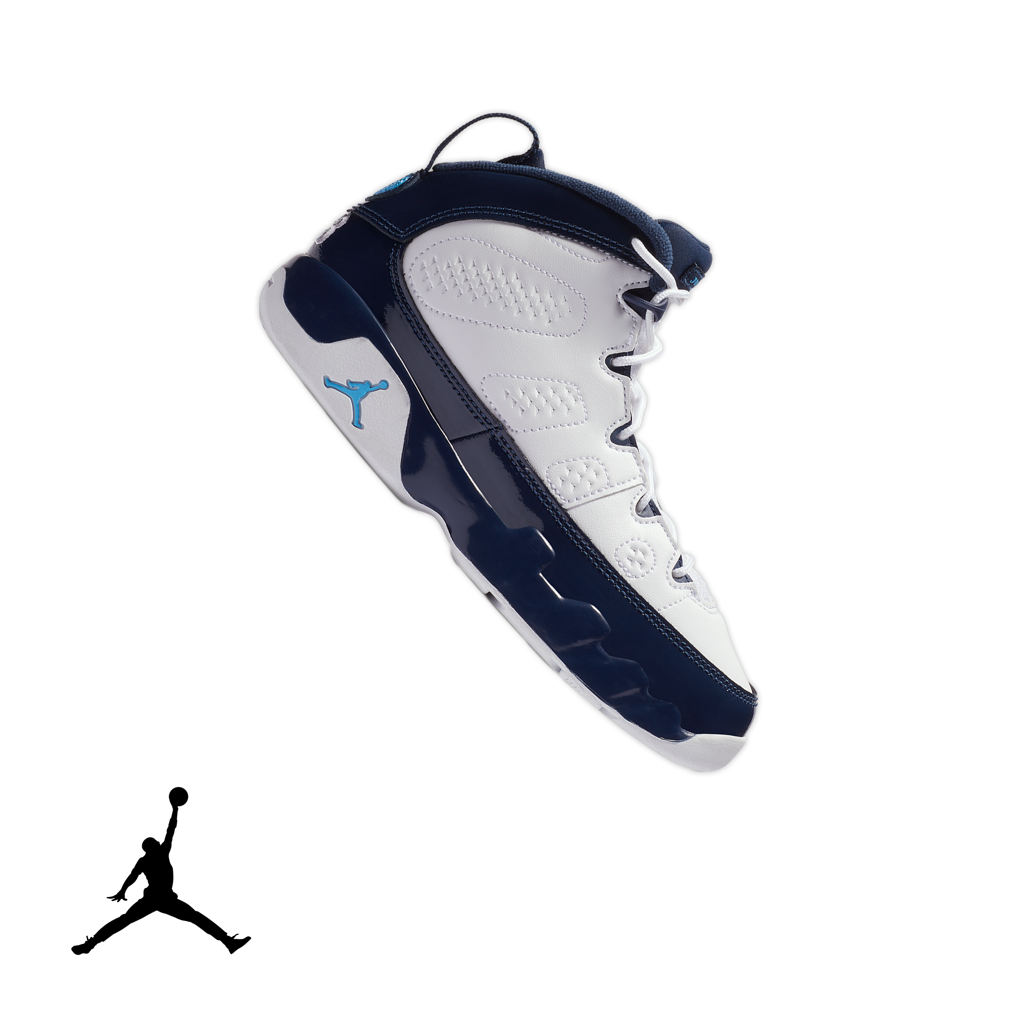 jordan retro 9 racer blue grade school