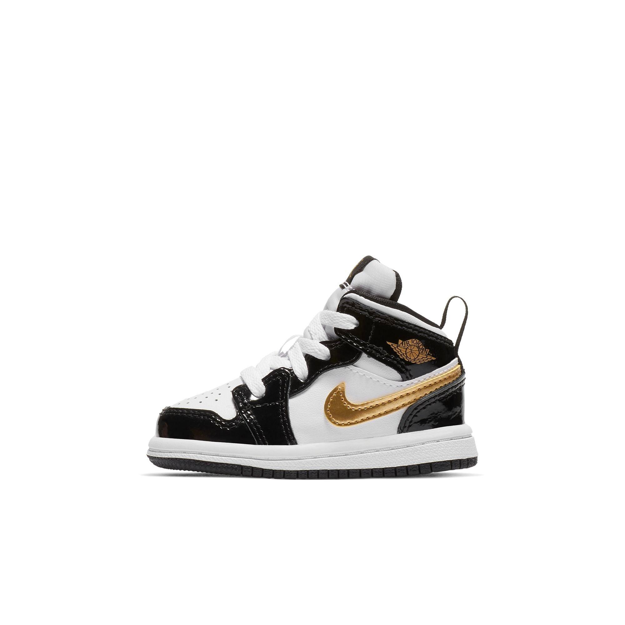 black and gold jordans for toddlers