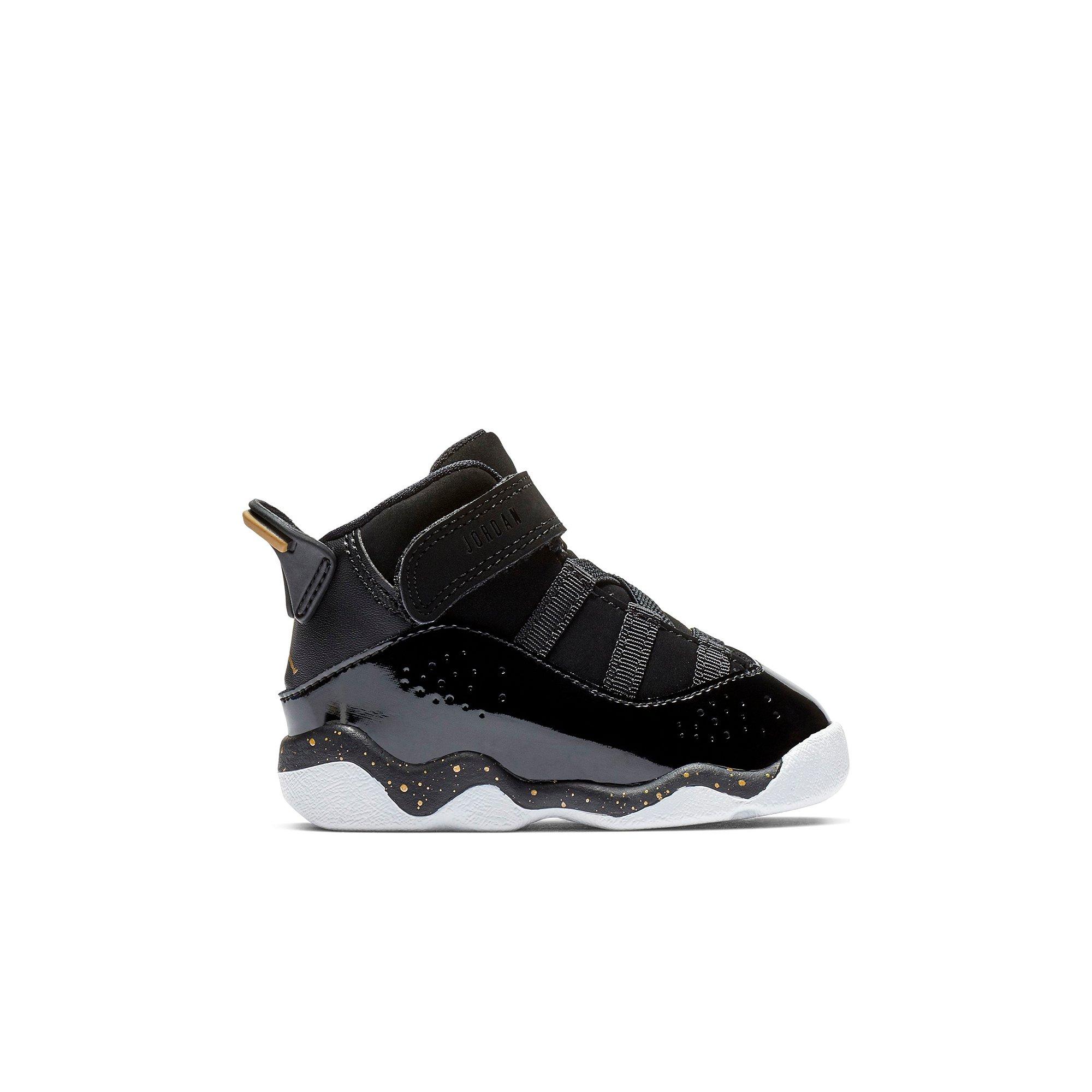 jordan 6 rings black metallic gold