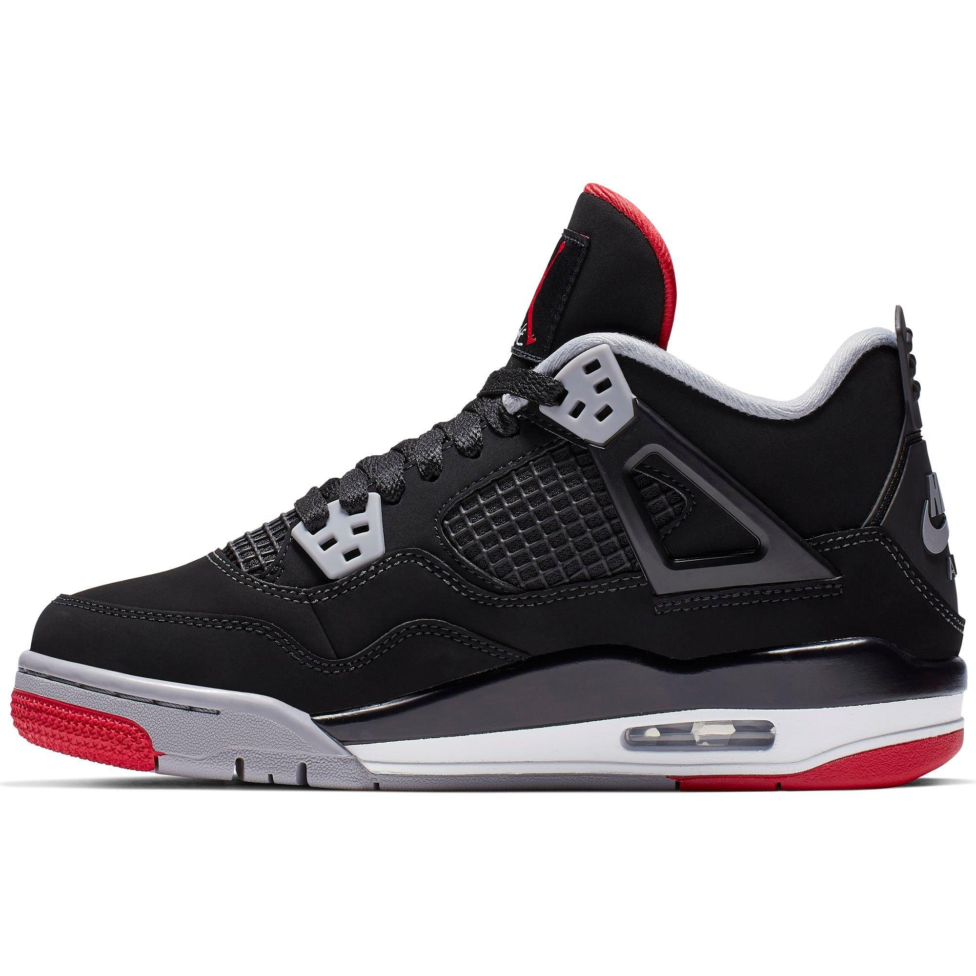 jordan retro 4 bred grade school