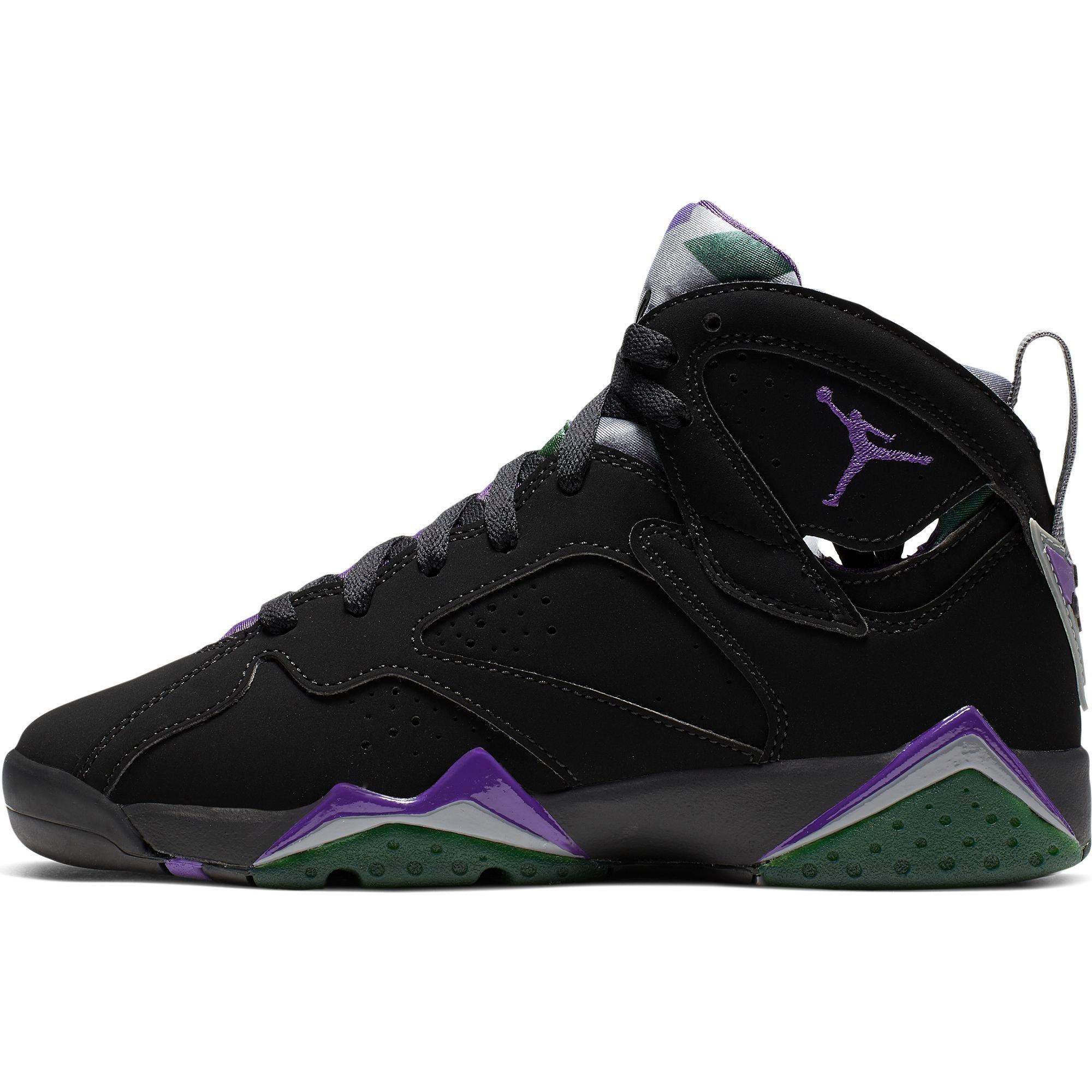 jordan 7 black and purple