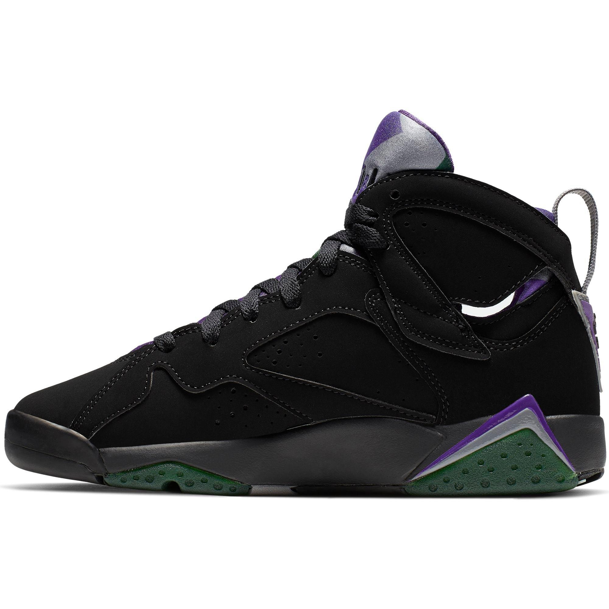 jordan 7s black and purple