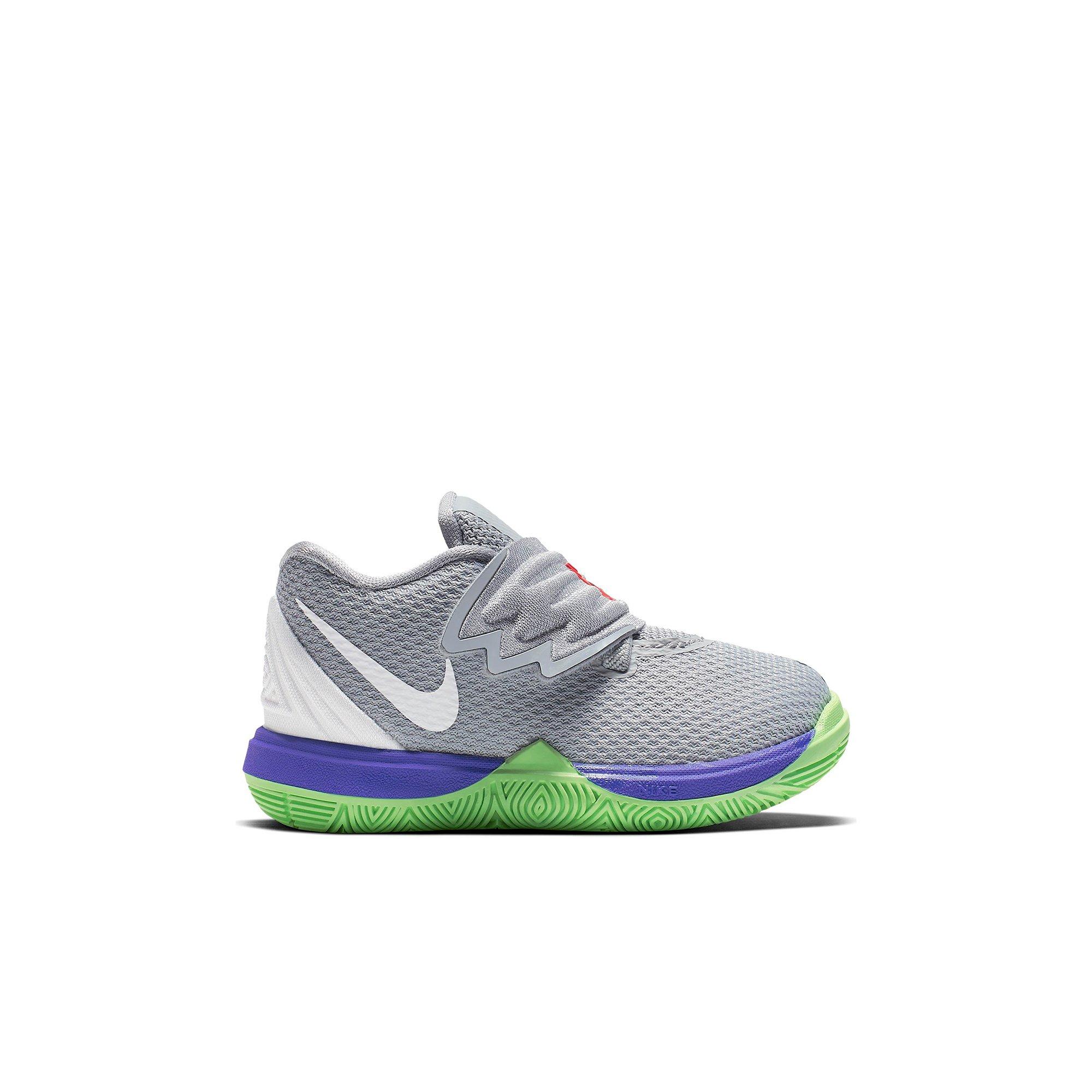 kyrie 5 wolf grey lime blast
