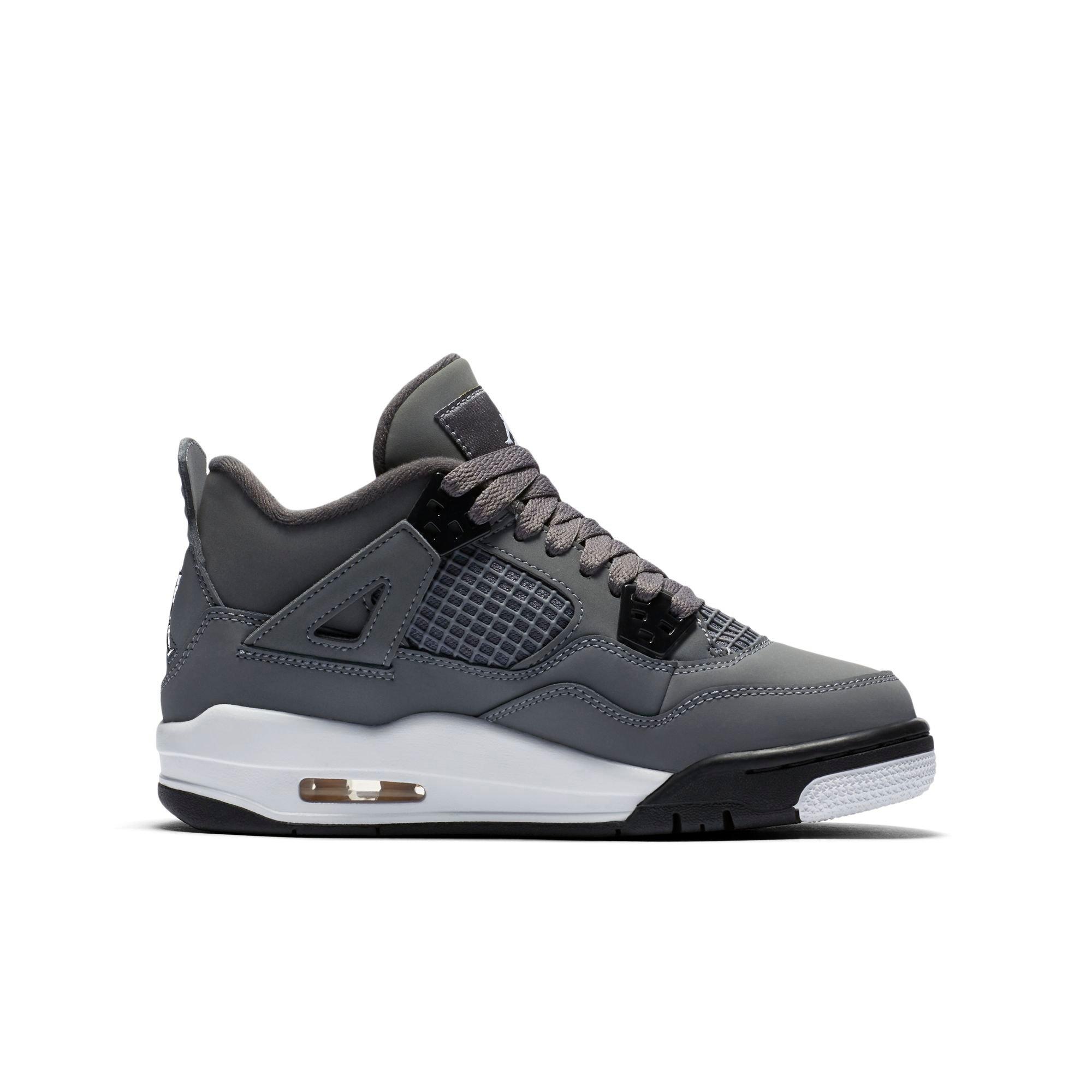 jordan retro 4 cool grey grade school