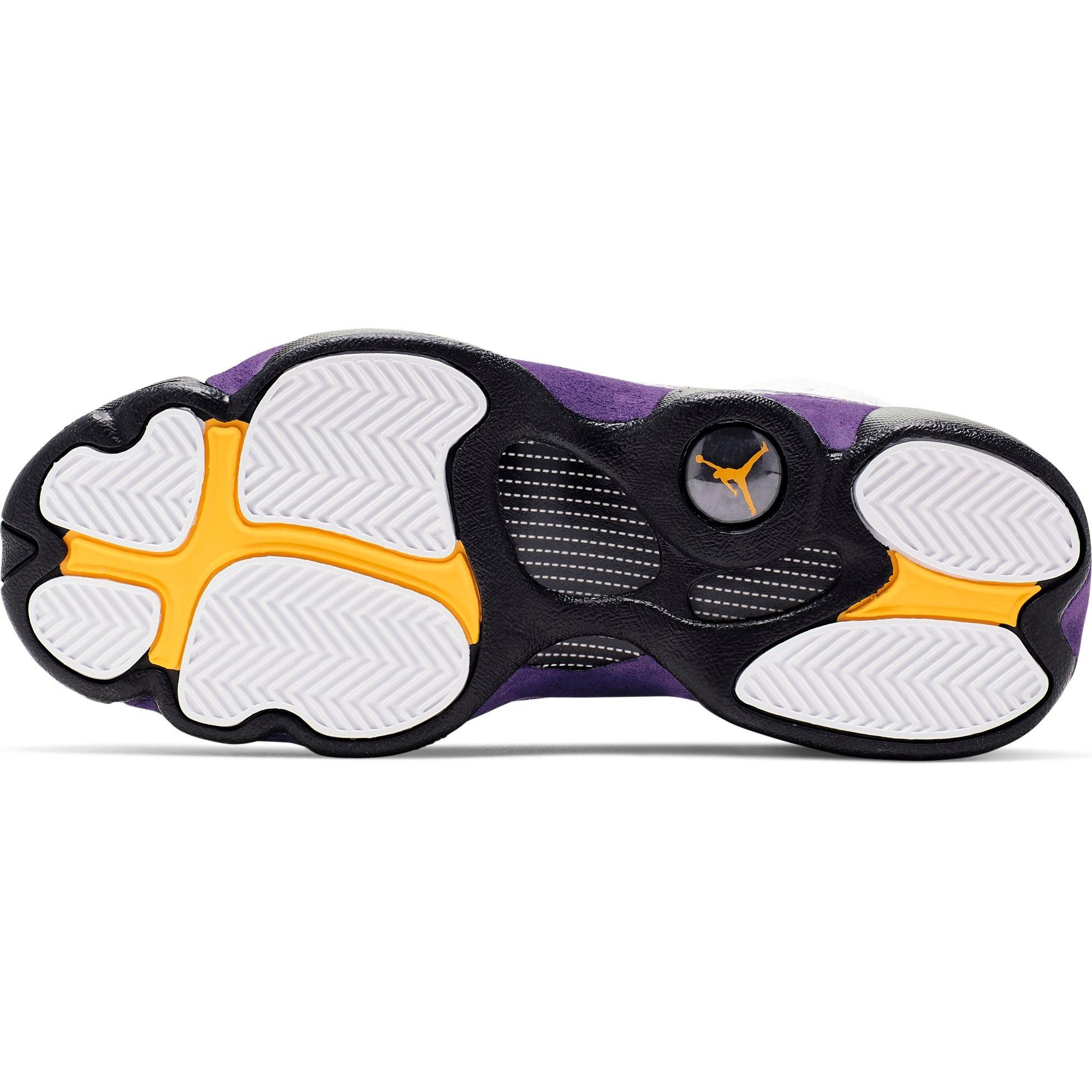 jordan 13 lakers grade school