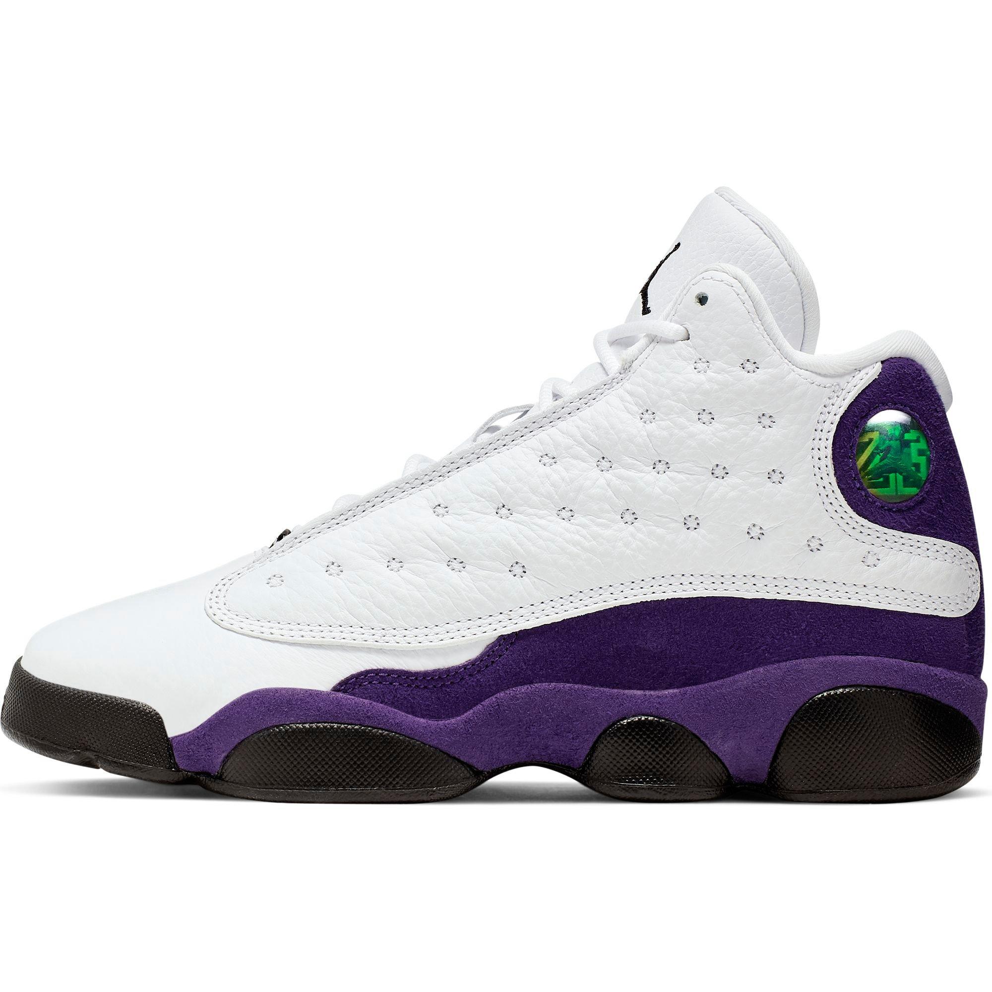 jordan 13 lakers grade school