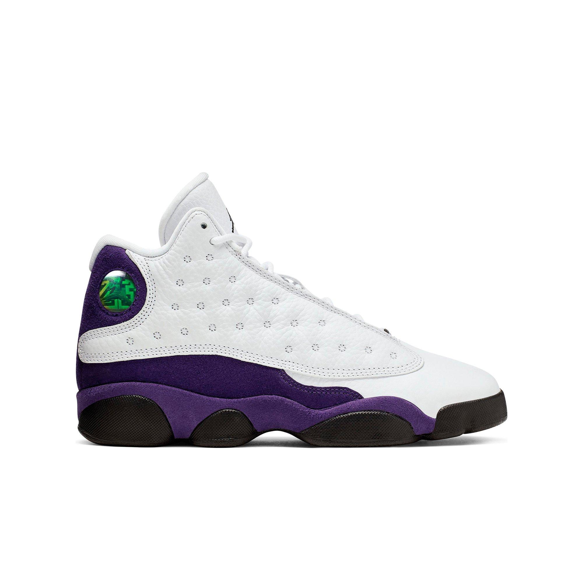 jordan 13 lakers grade school