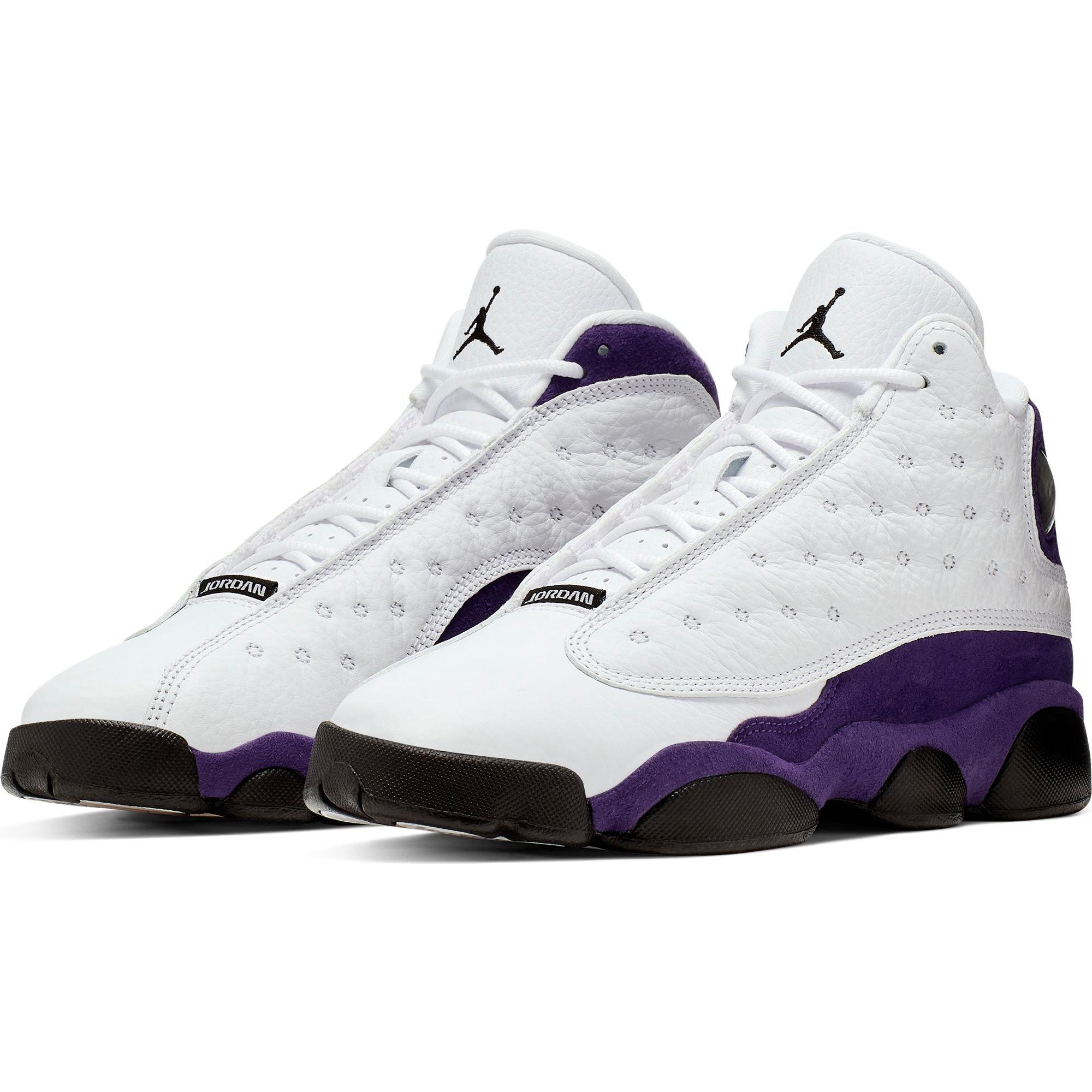 jordan 13 purple grade school