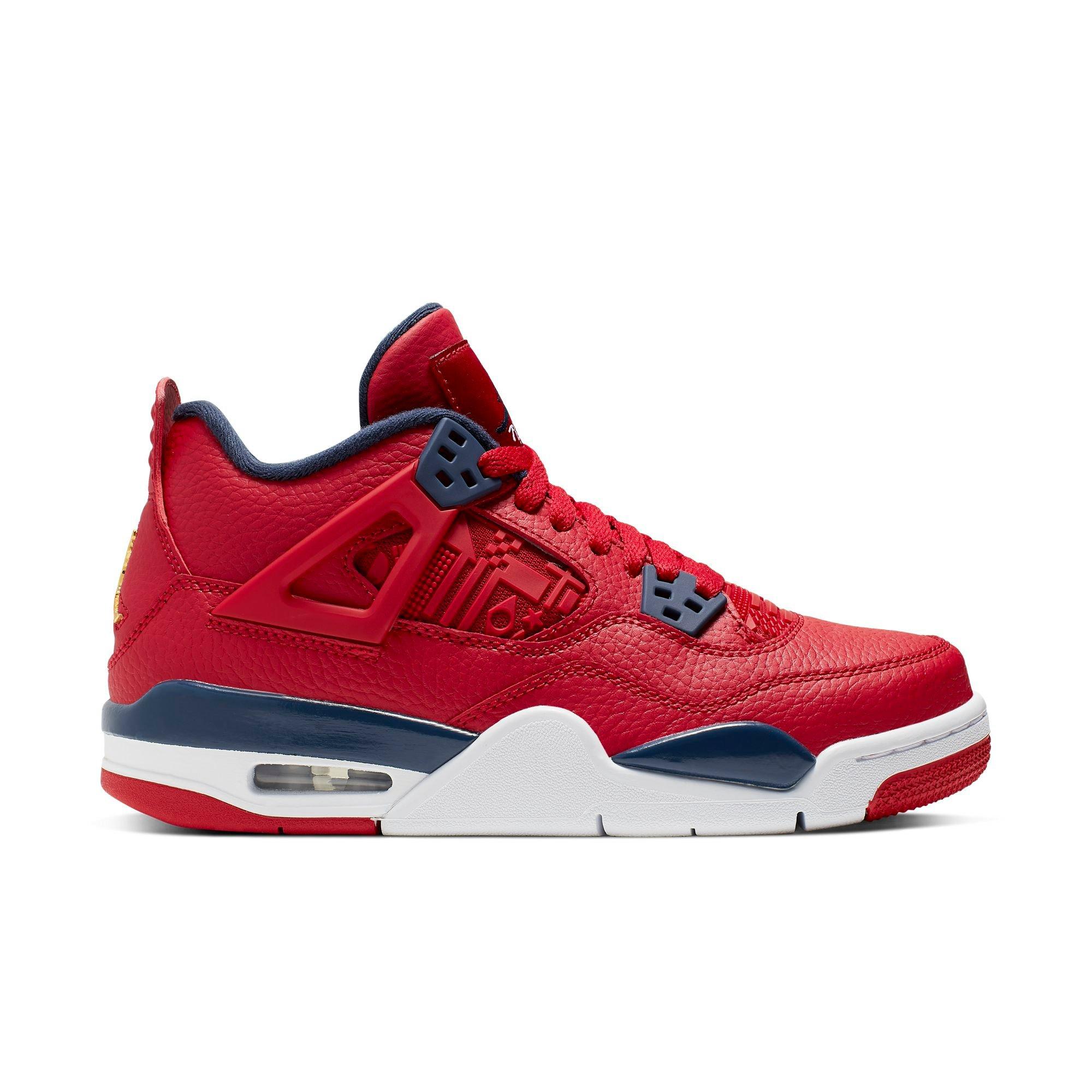 red jordans grade school