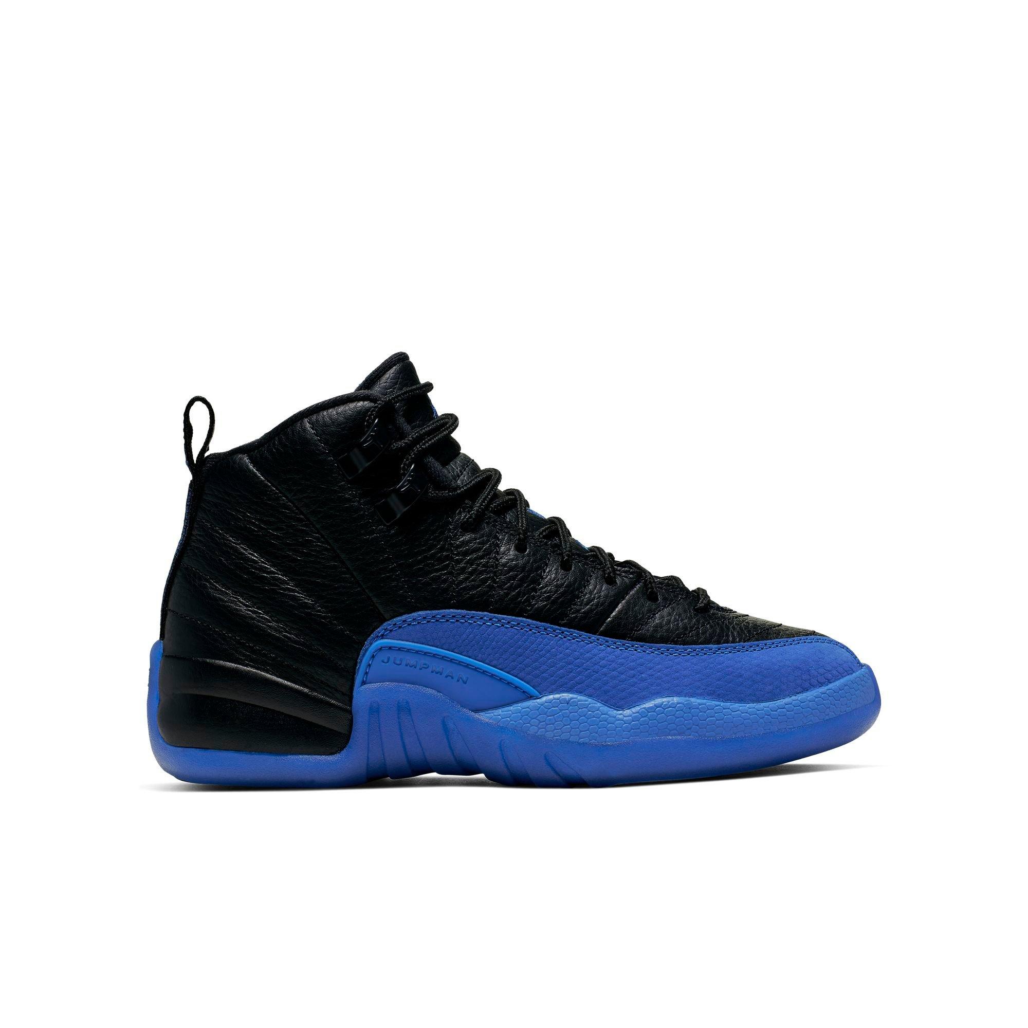 blue black jordans 12