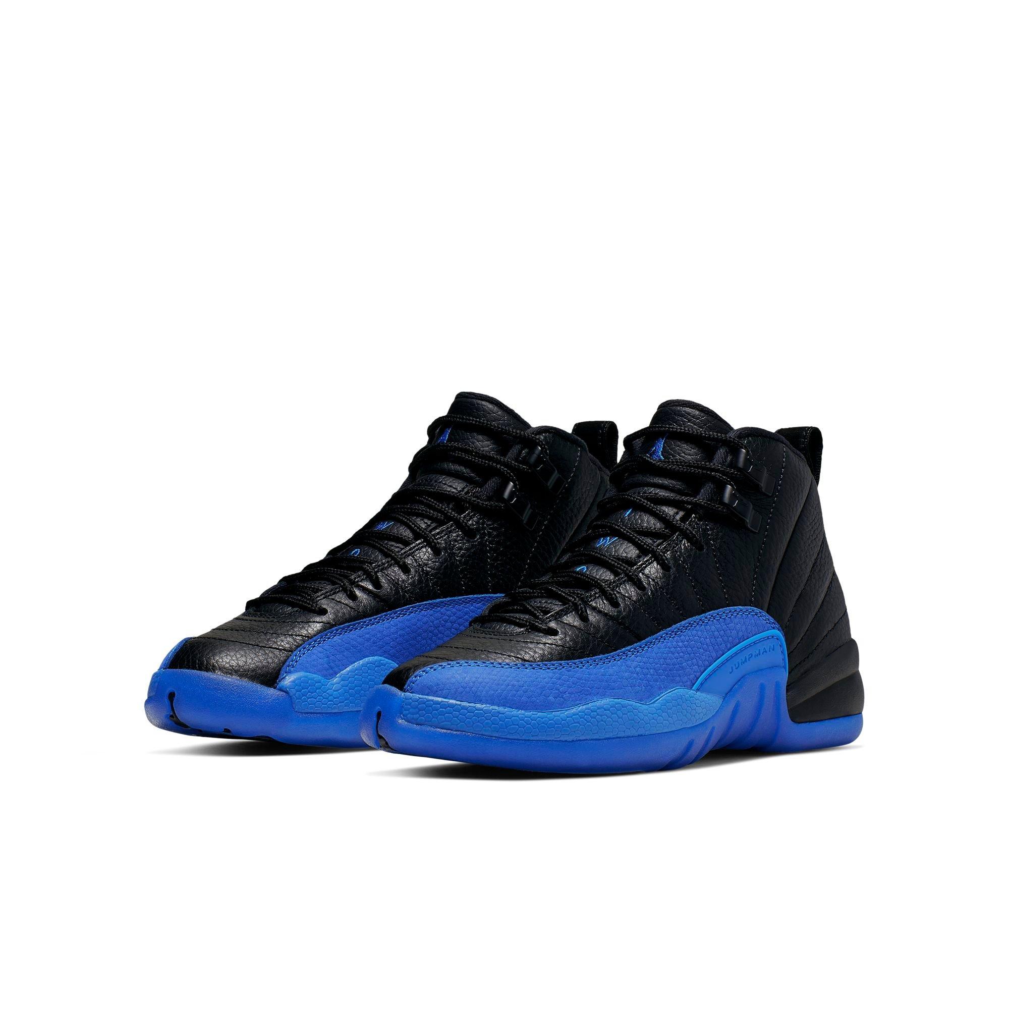 jordan 12 black and blue kids