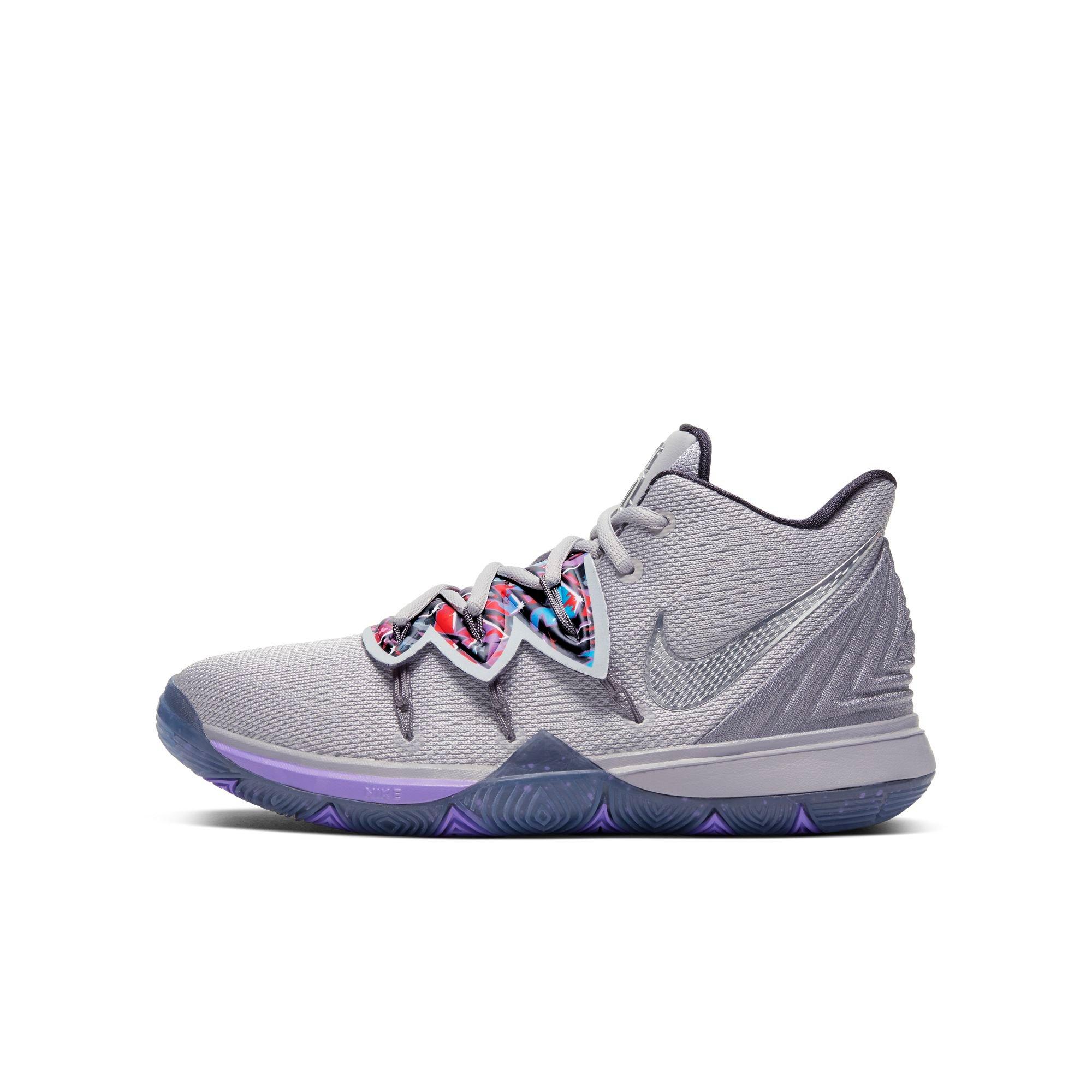 kyrie 5 purple and grey
