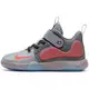 Nike KD Trey 5 VII "Cool Grey/Bright Crimson" Preschool Boys' Basketball Shoe - GREY/RED Thumbnail View 5