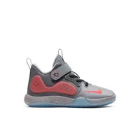 Nike KD Trey 5 VII "Cool Grey/Bright Crimson" Preschool Boys' Basketball Shoe - GREY/RED