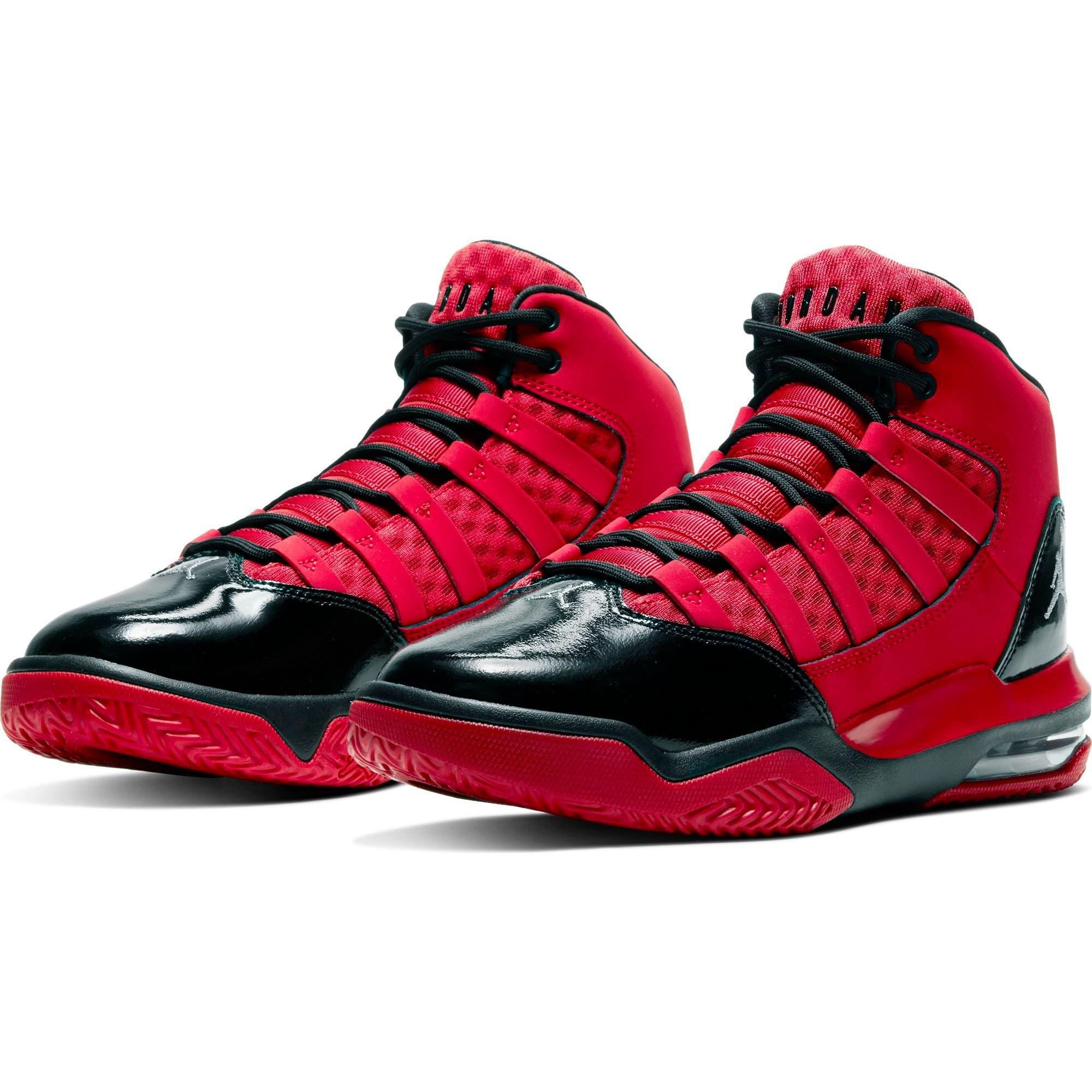 jordan max aura red black white