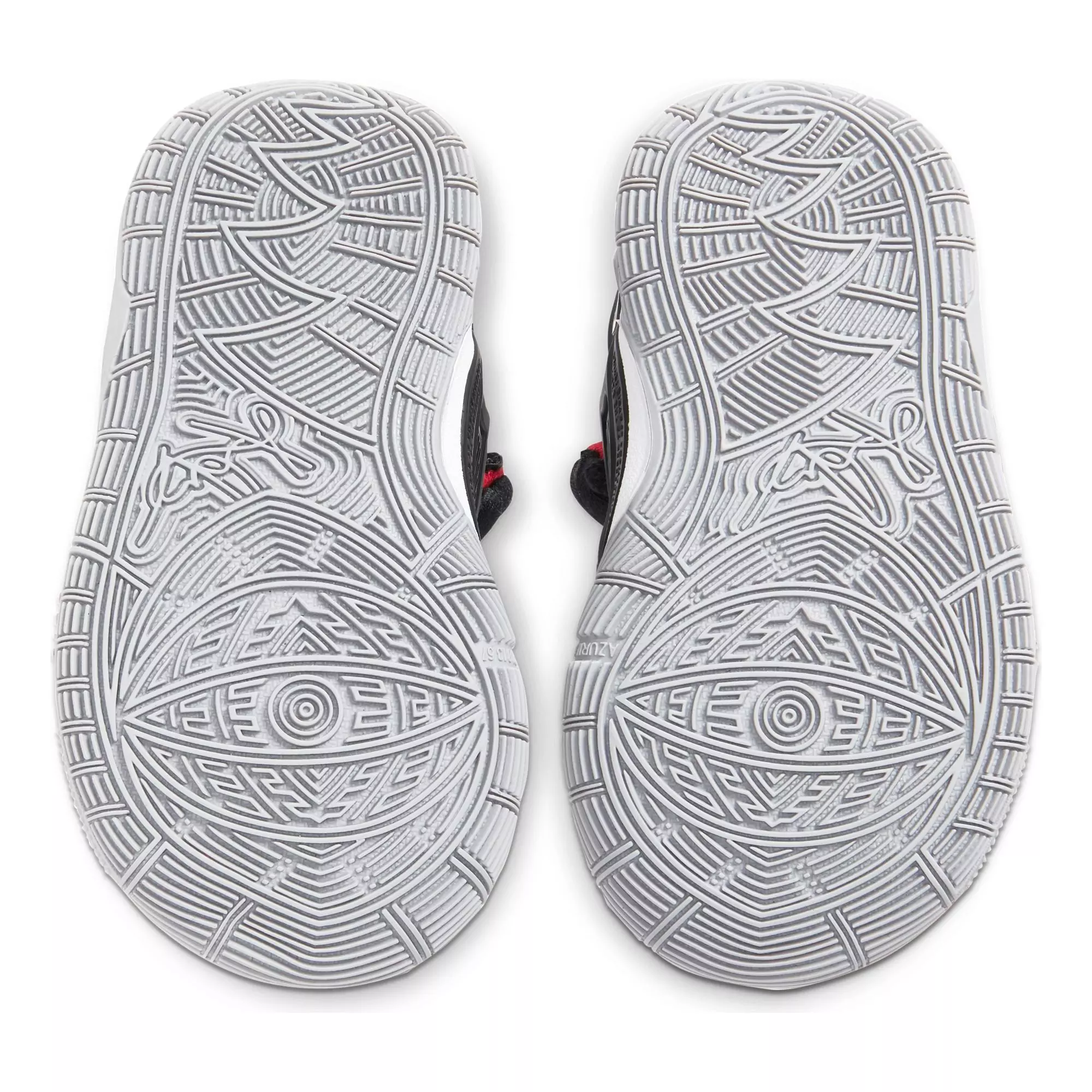 Nike Kyrie 6 "Black/University Red" Toddler Kids' Basketball Shoe - BLACK/WHITE/RED