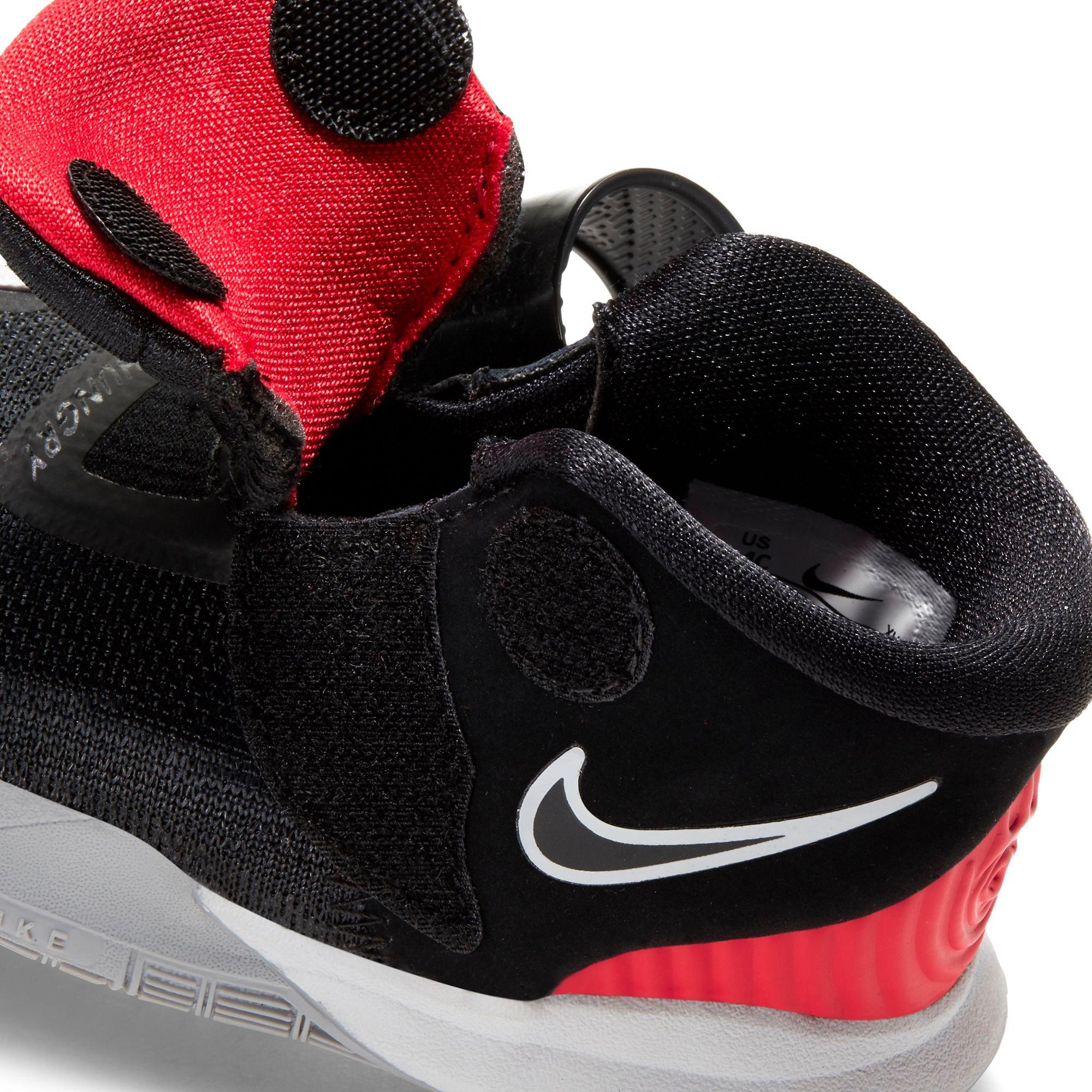 Nike Kyrie 6 "Black/University Red" Toddler Kids' Basketball Shoe - BLACK/WHITE/RED Thumbnail View 4