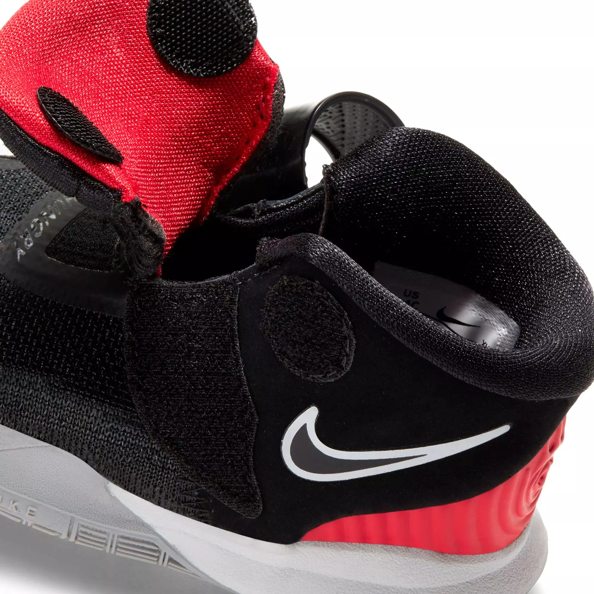 Nike Kyrie 6 "Black/University Red" Toddler Kids' Basketball Shoe - BLACK/WHITE/RED