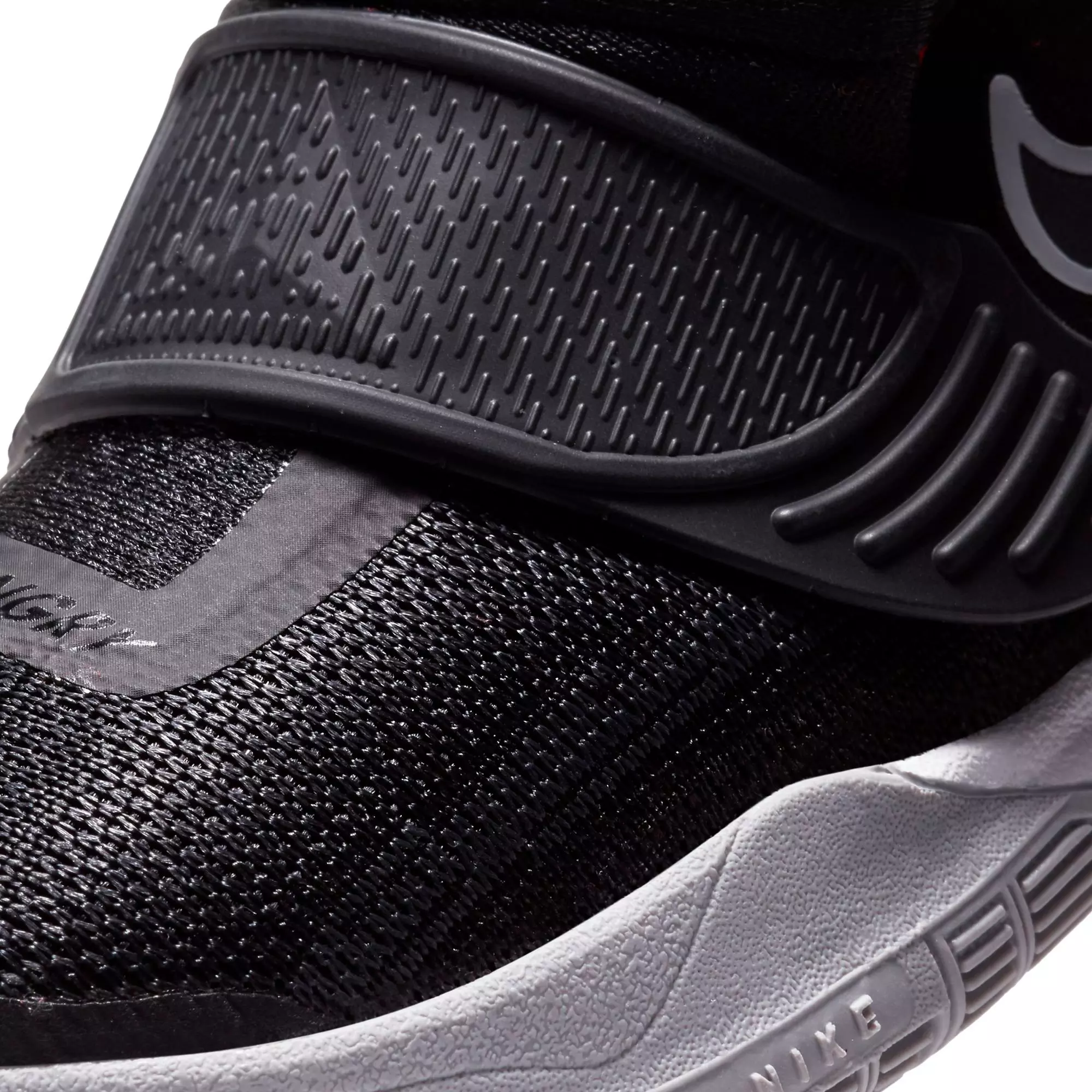 Nike Kyrie 6 "Black/University Red" Toddler Kids' Basketball Shoe - BLACK/WHITE/RED