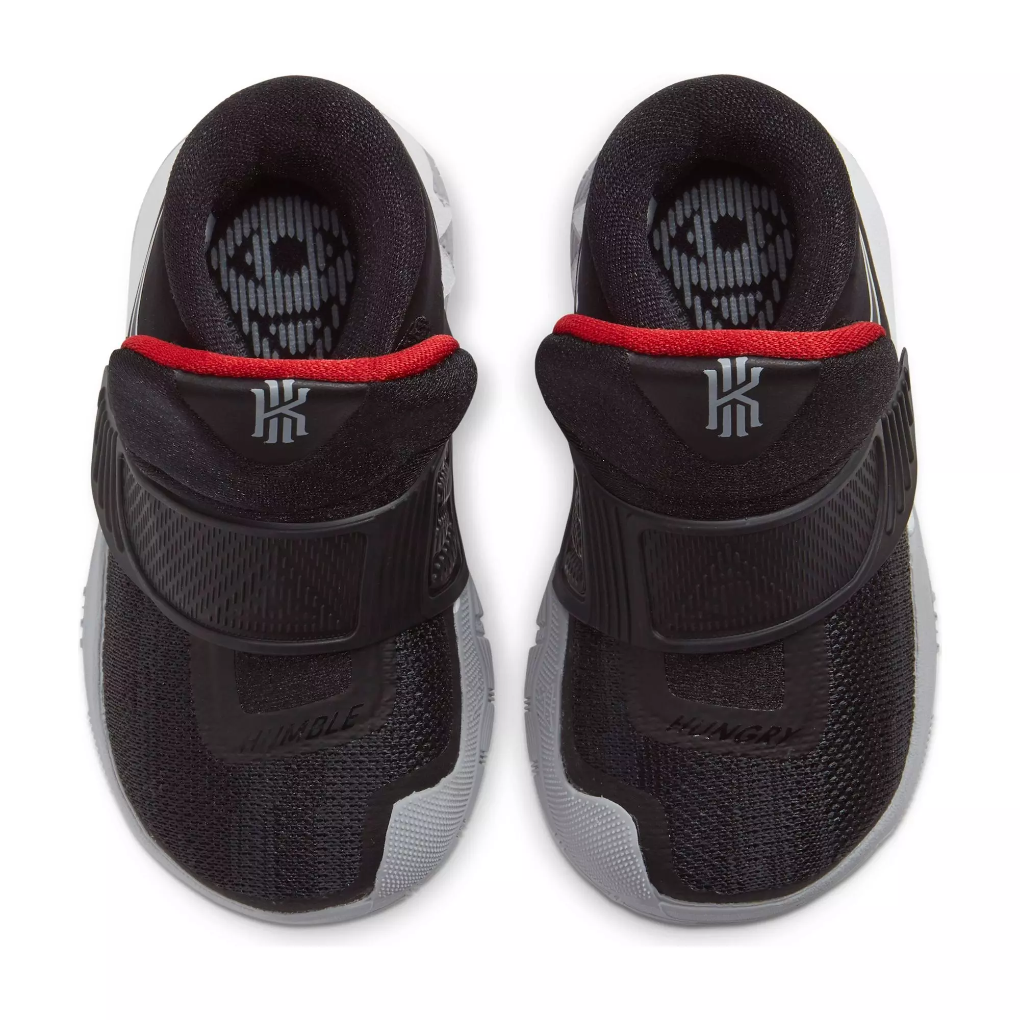 Nike Kyrie 6 "Black/University Red" Toddler Kids' Basketball Shoe - BLACK/WHITE/RED