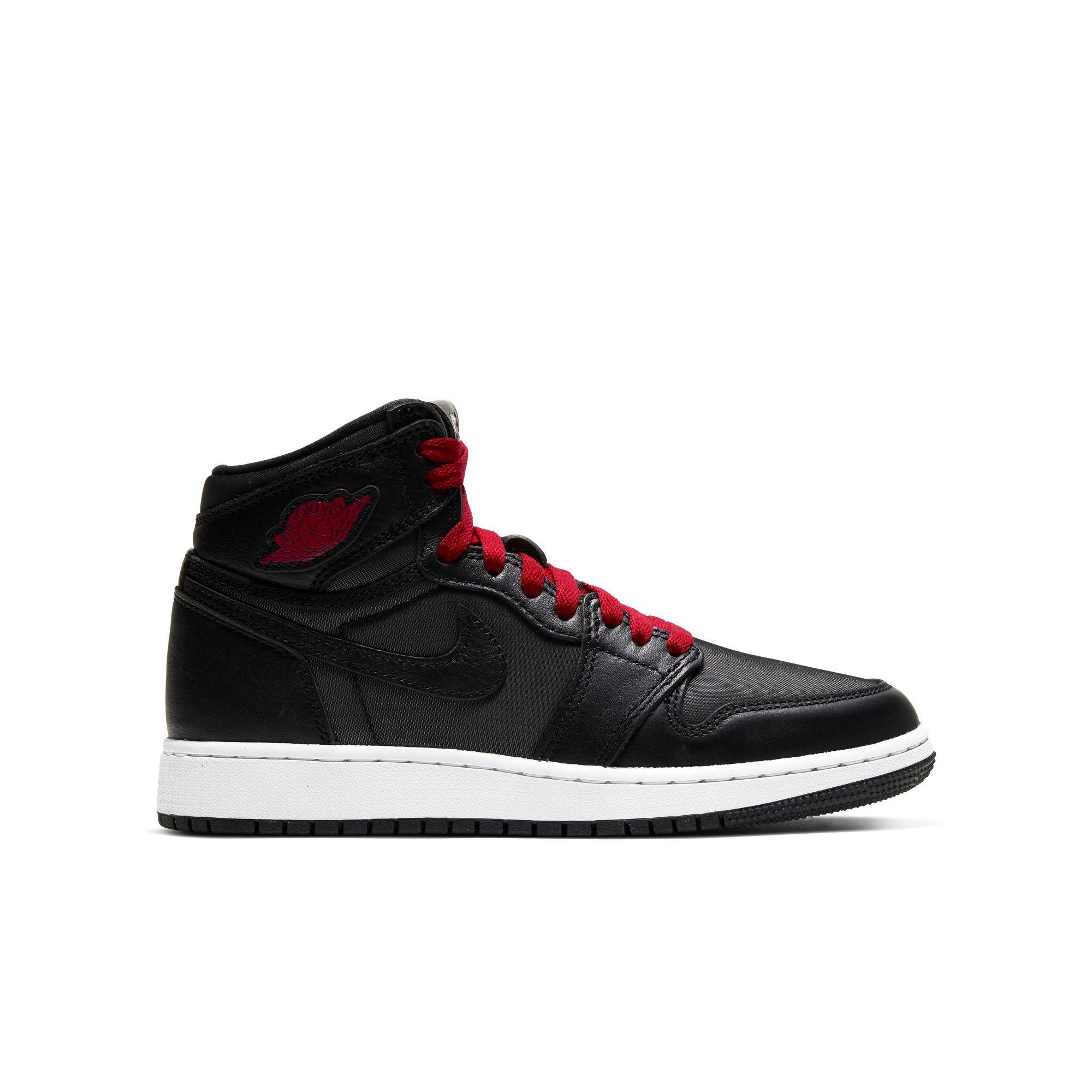 red and black jordan 1 grade school