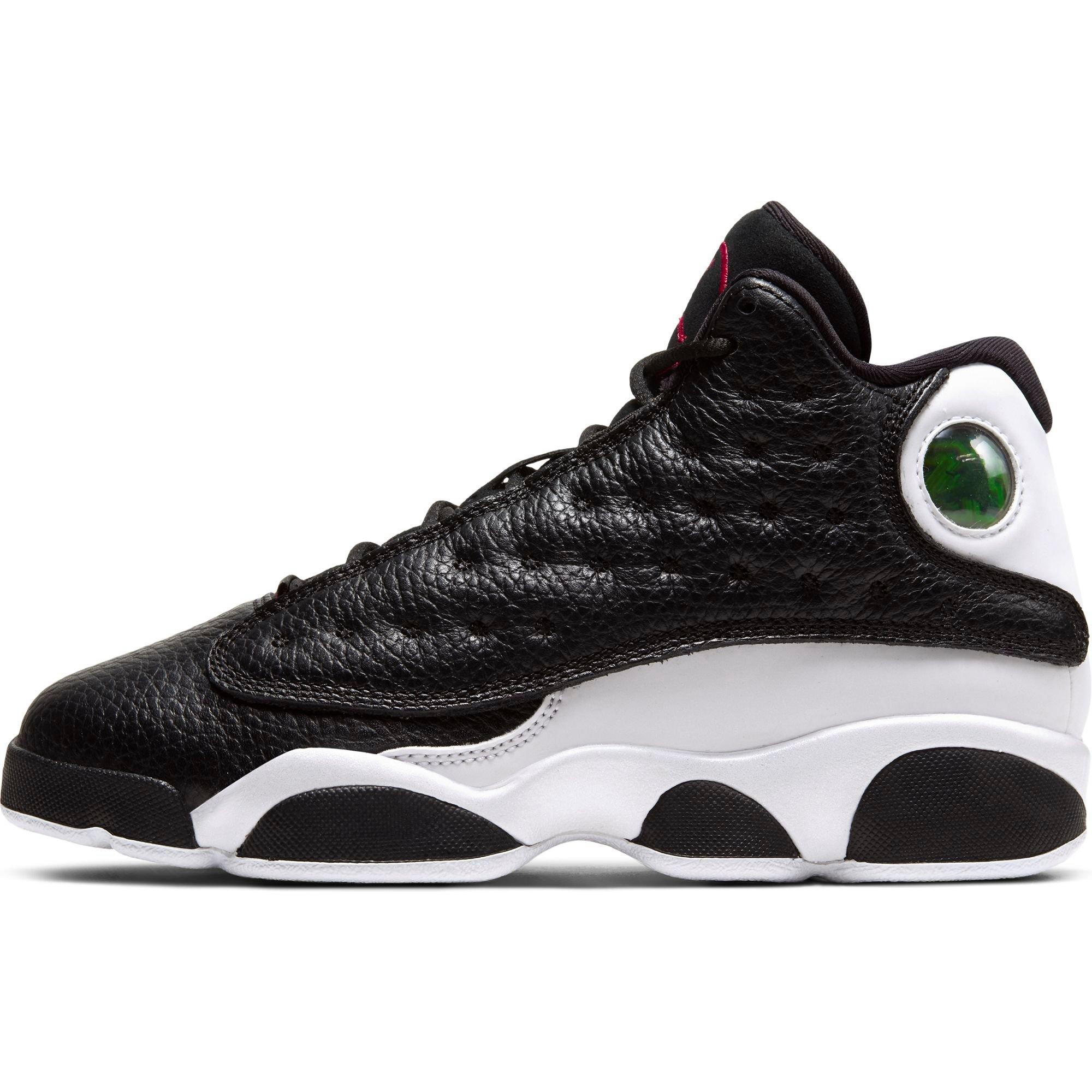 jordan 13 black white red