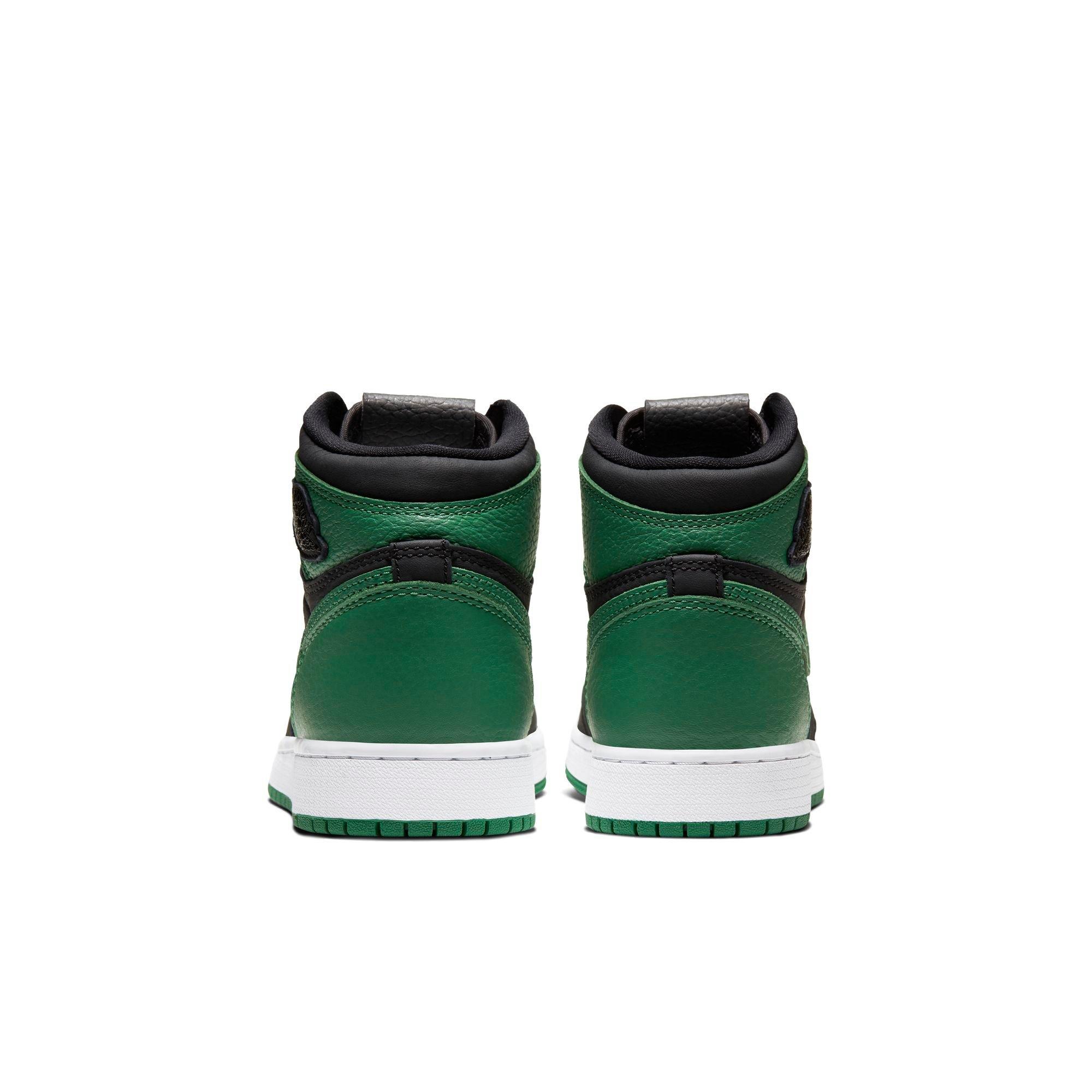 air jordan 1 retro high og pine green grade school