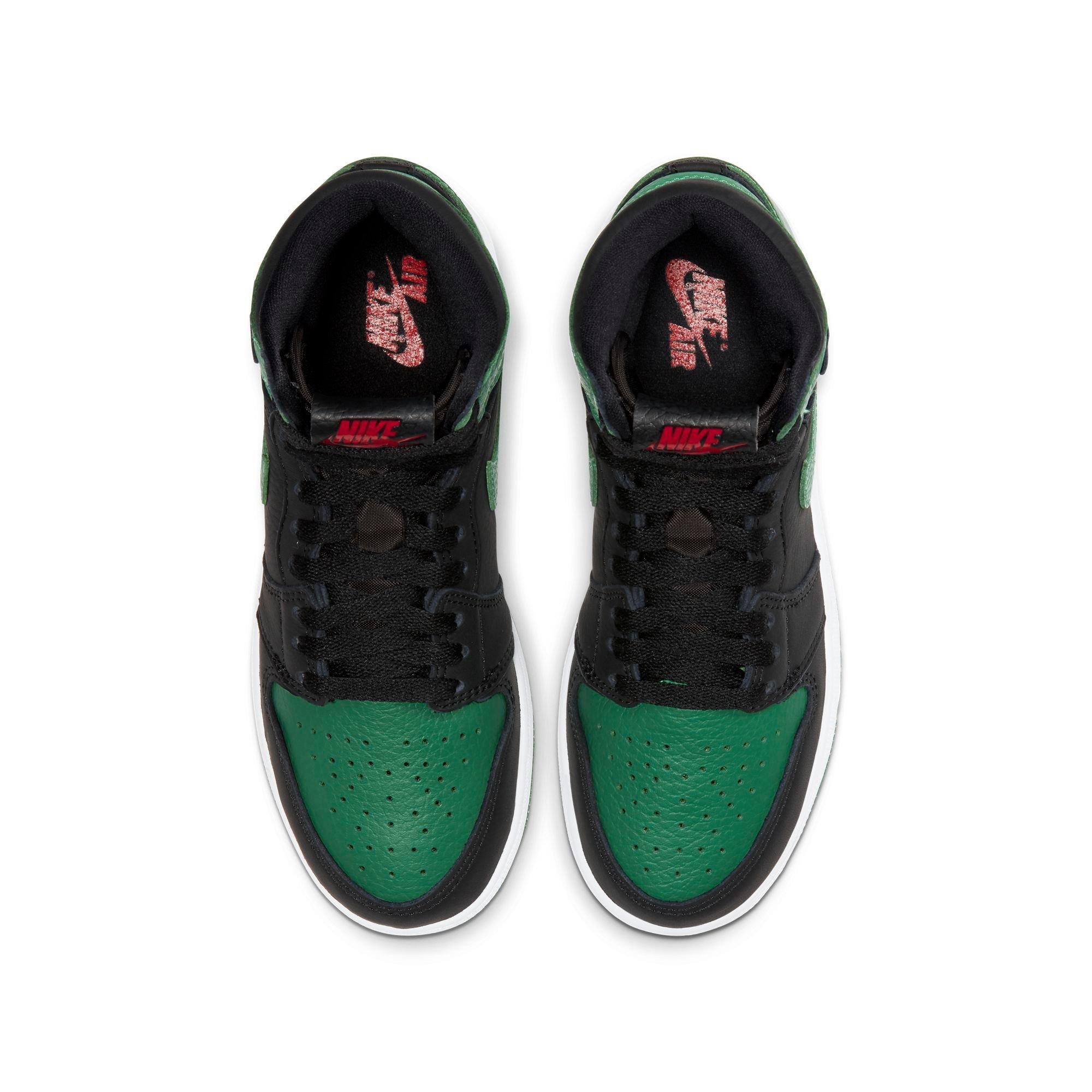 black and green jordan 1 grade school