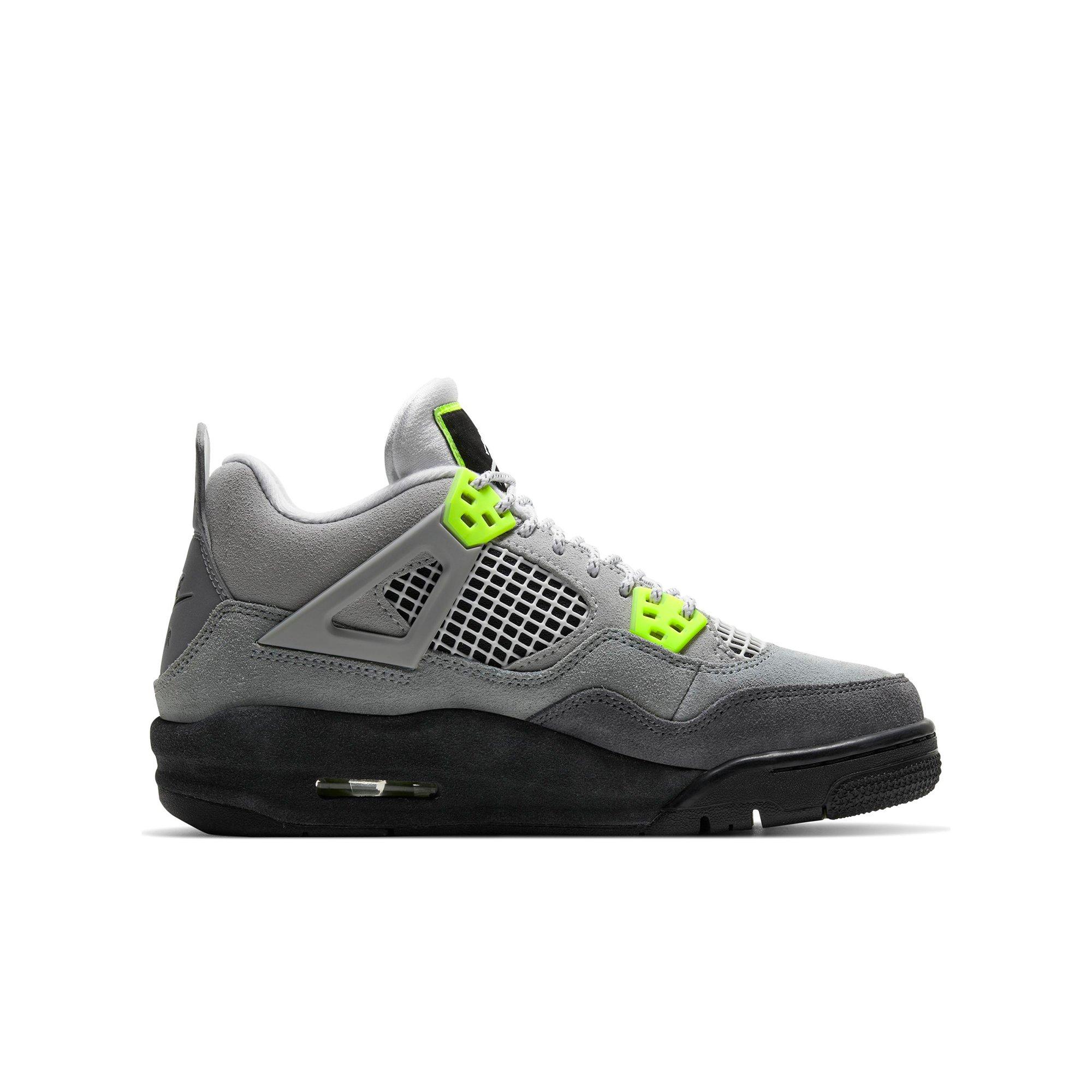 Tenis Jordan 4 Retro Cool Grey GS, niños