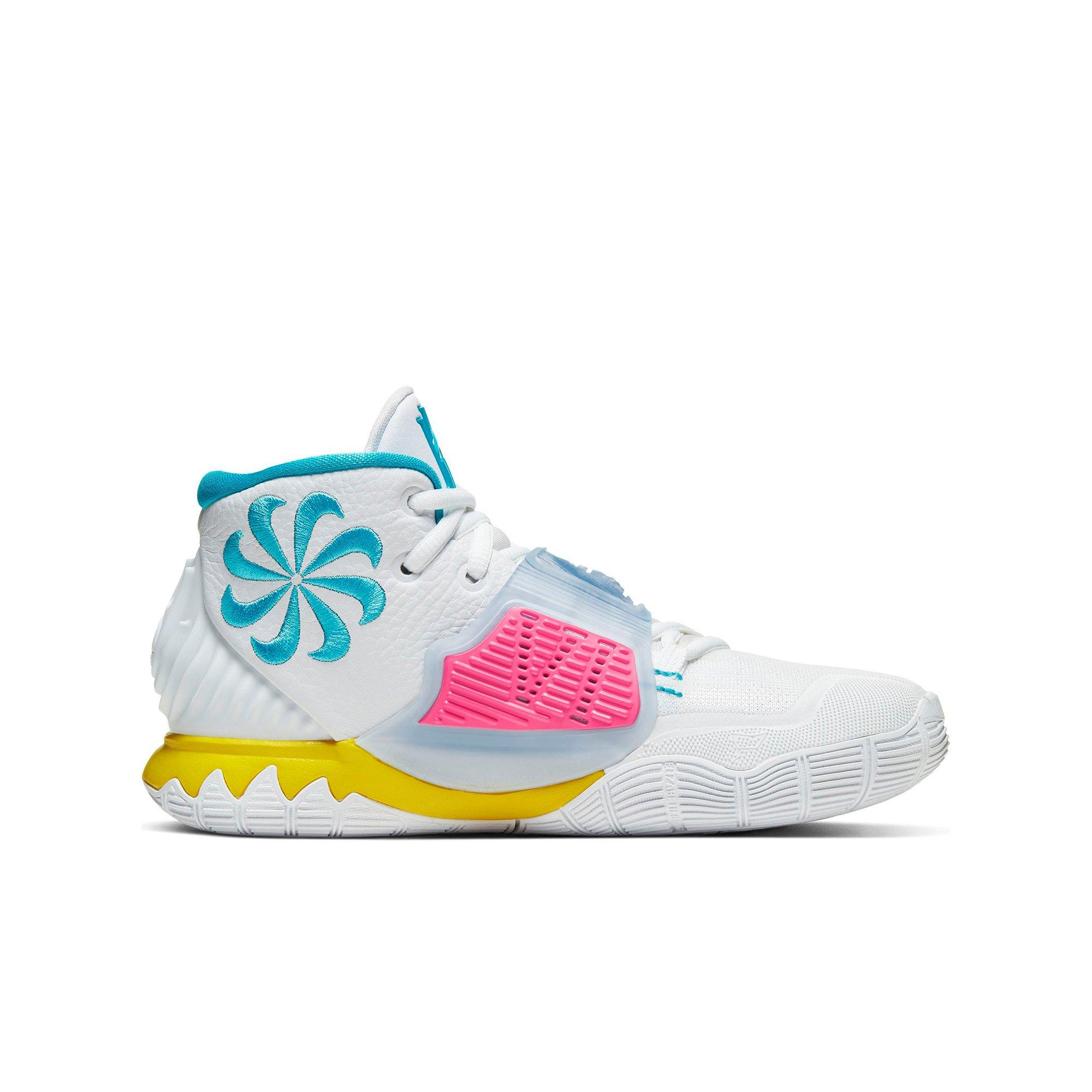 kyrie 6 white blue fury opti yellow