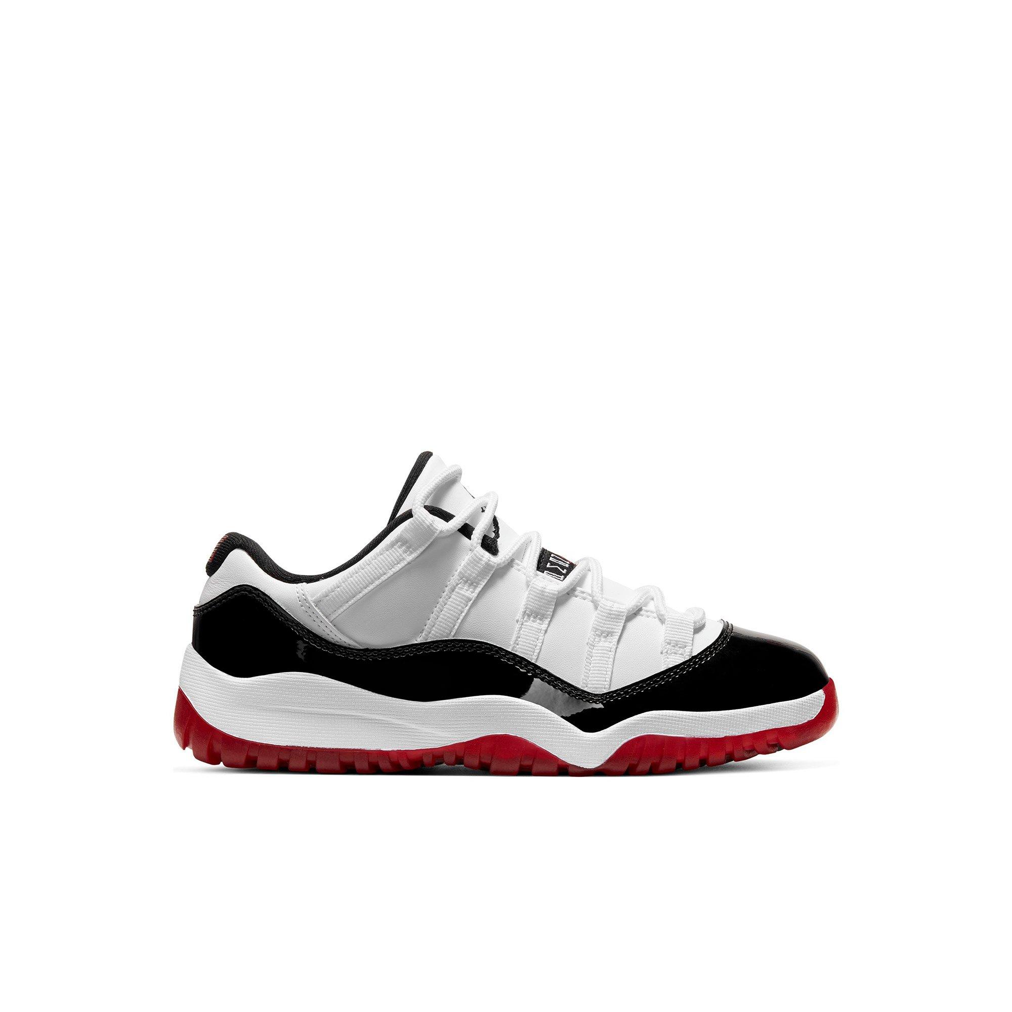 retro 11 red black and white