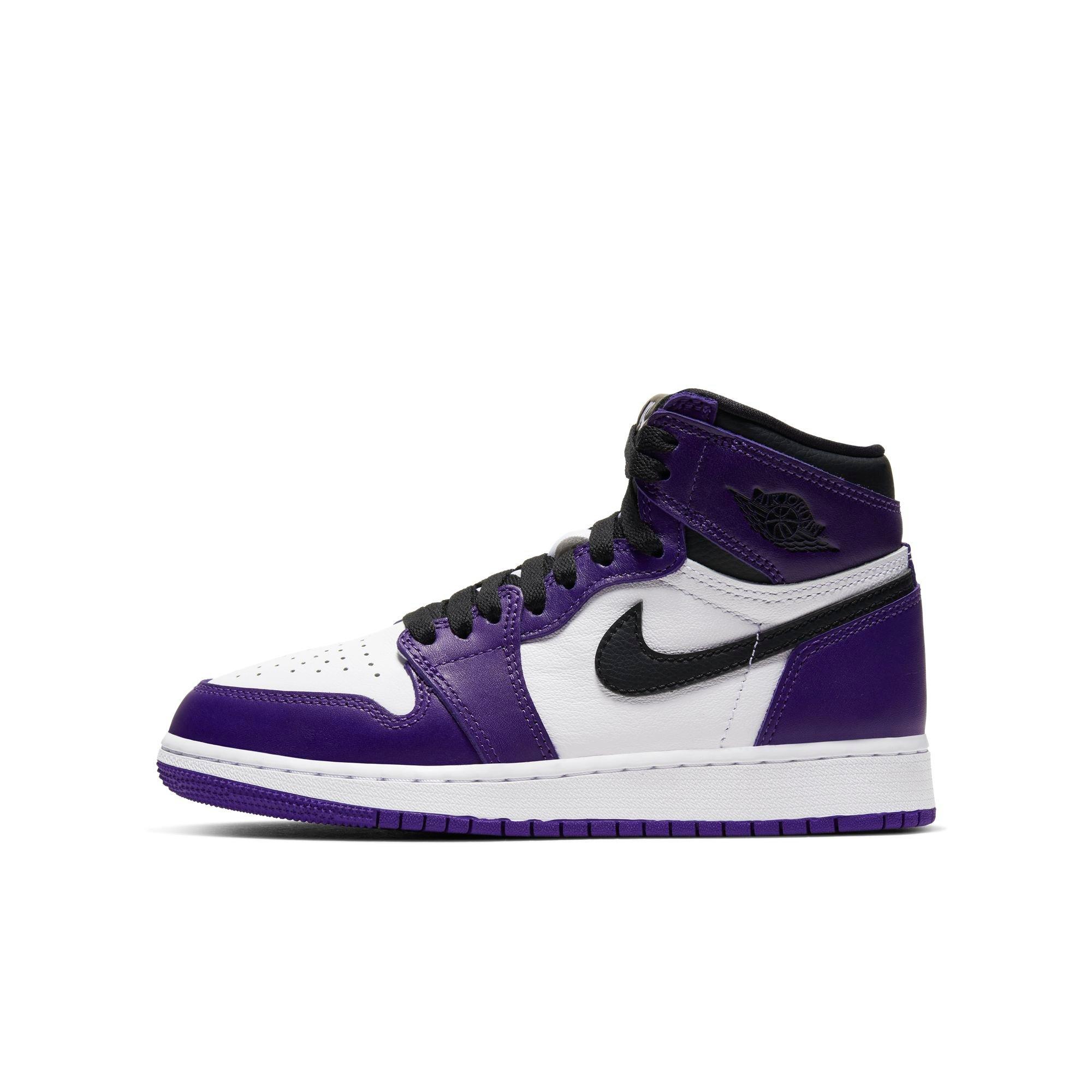 jordan 1 purple grade school