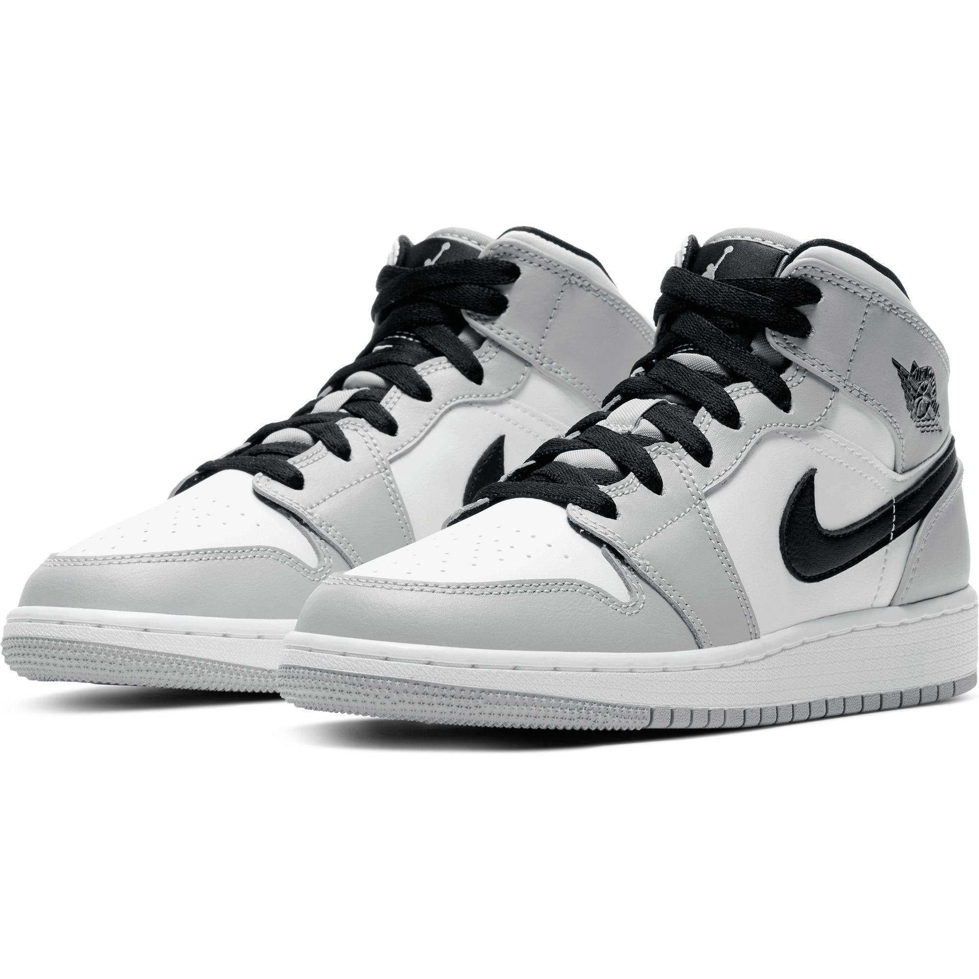 air jordan 1 mid smoke grey grade school