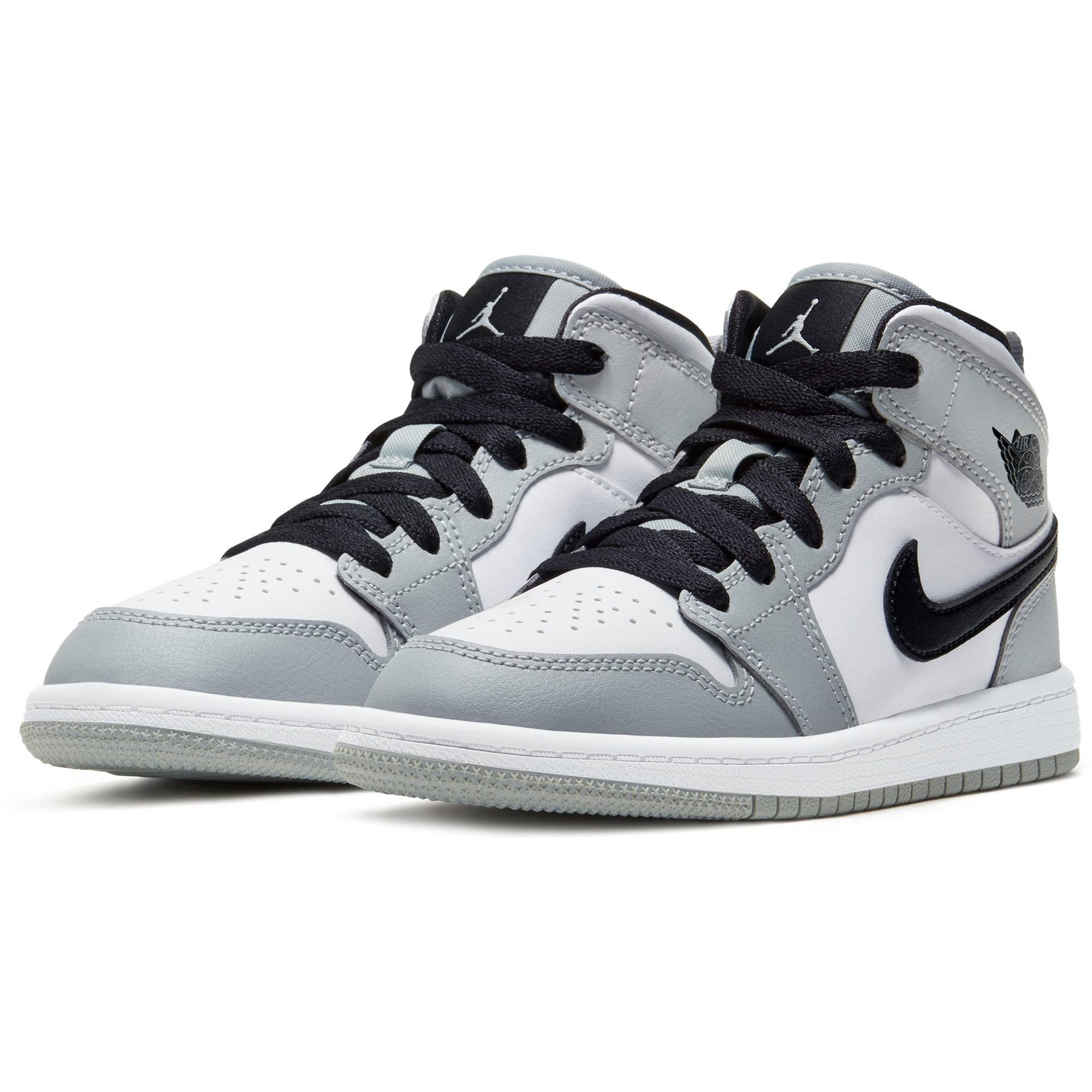 air jordan 1 mid smoke grey kids