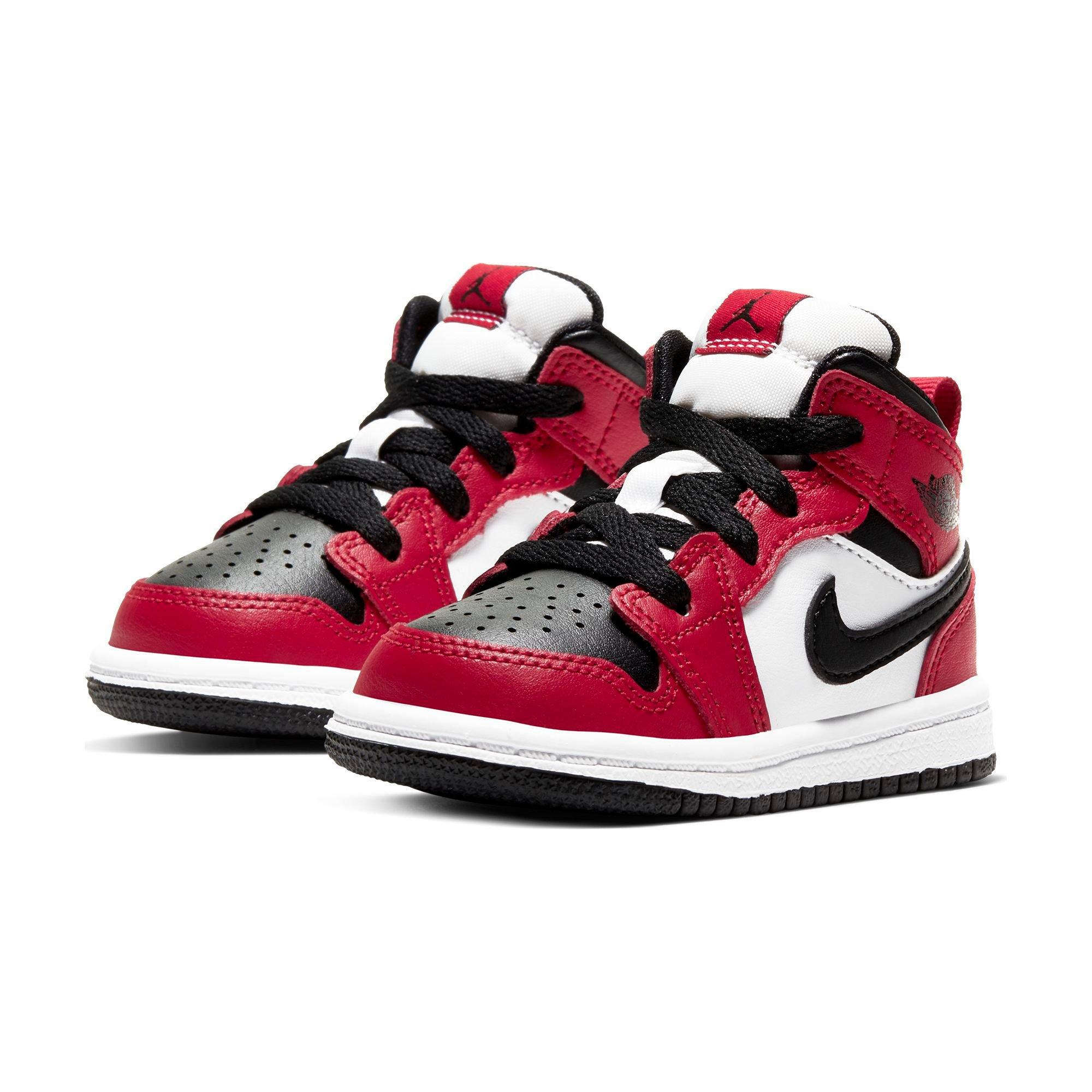 red black and white jordans for toddlers