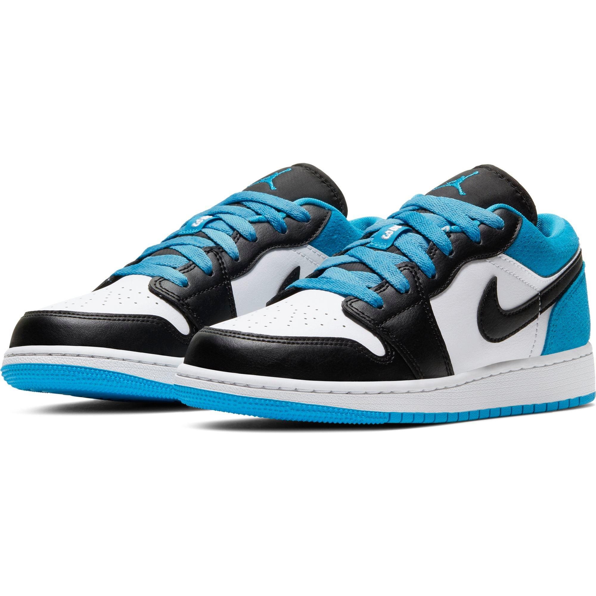 blue black and white jordan 1 grade school