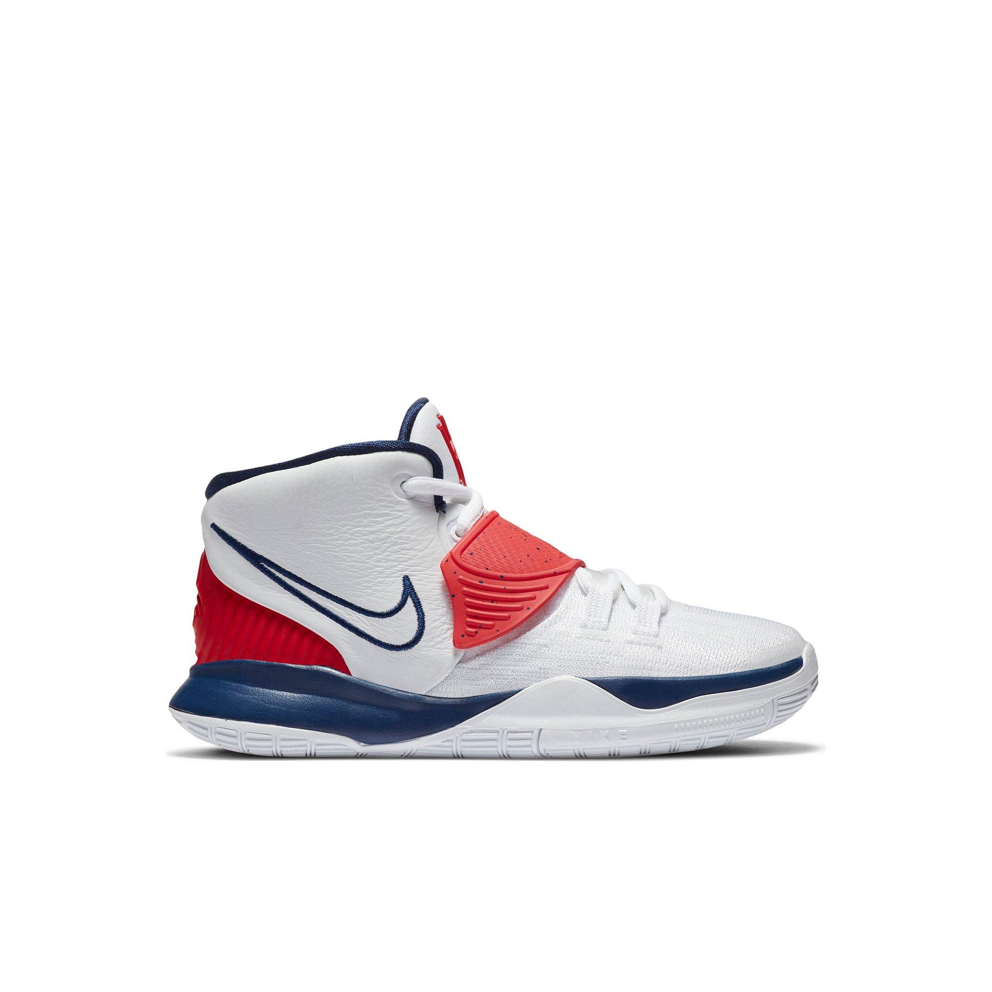 Kyrie shoes red white sale and blue