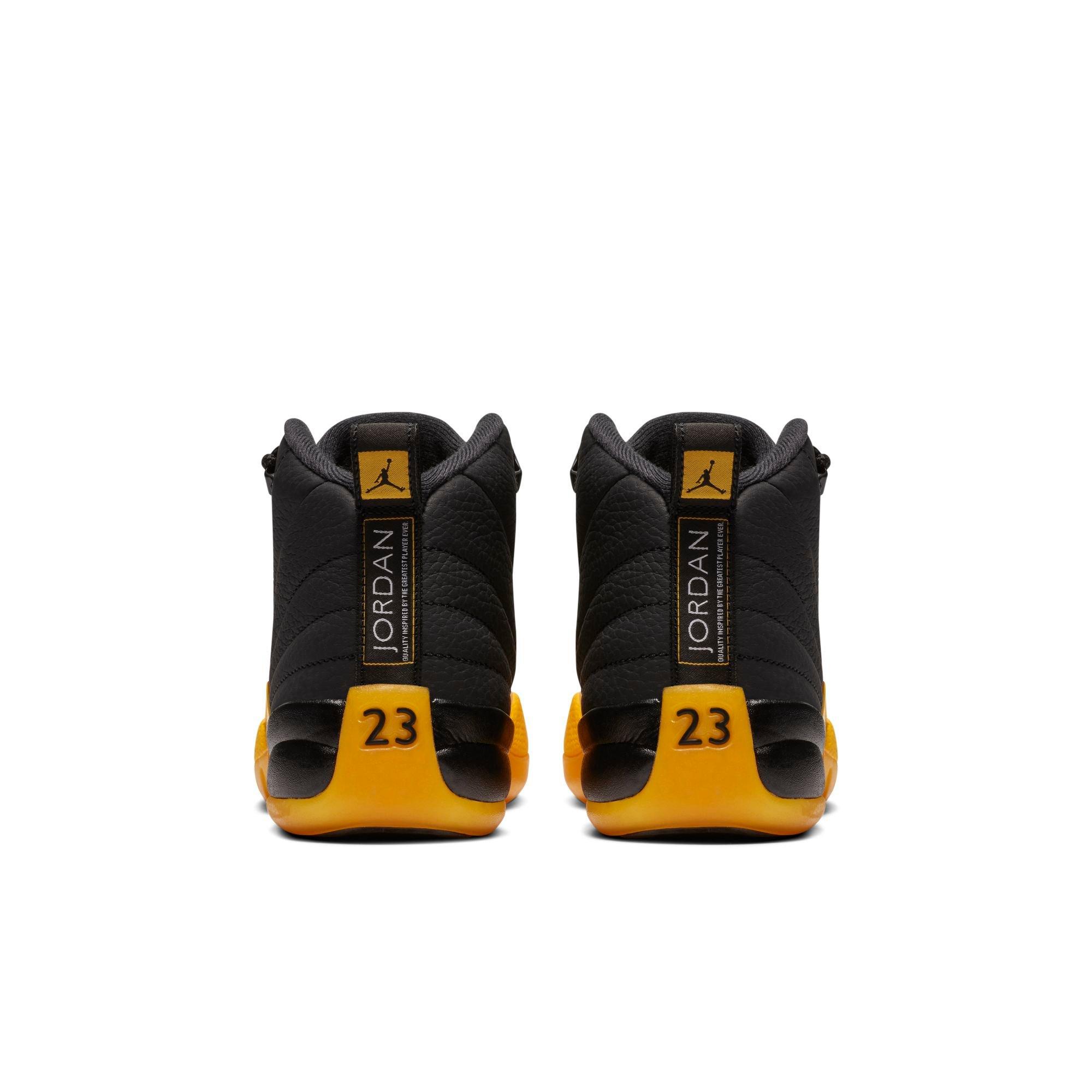 black and yellow 12s hibbett sports